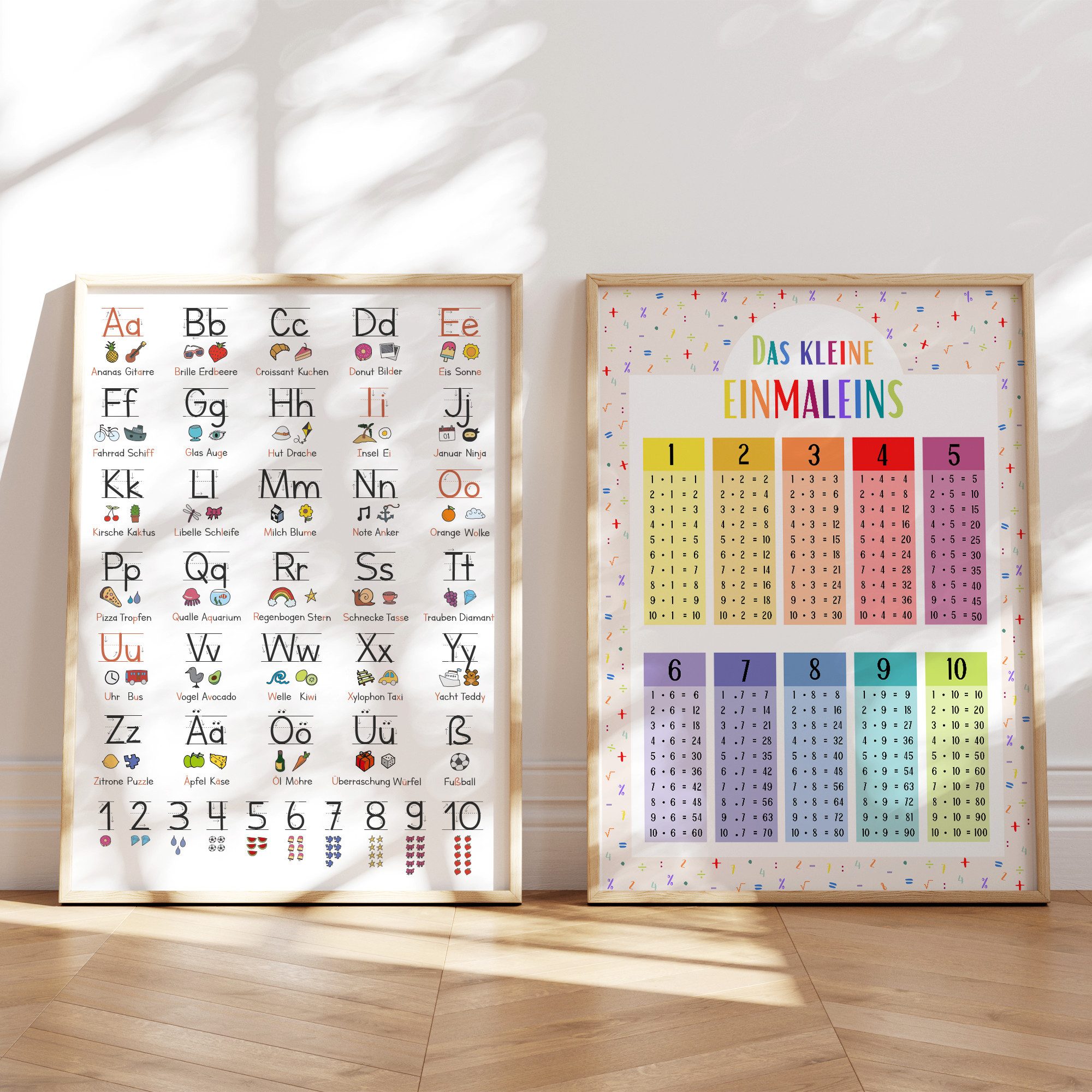 MeinBaby123® Poster 1x1, Einmaleins Trainer, Lernposter günstig online kaufen