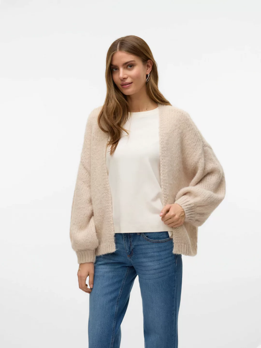 Vero Moda Strickjacke "VMMAYBE LS OPEN CARDIGAN GA REP" günstig online kaufen