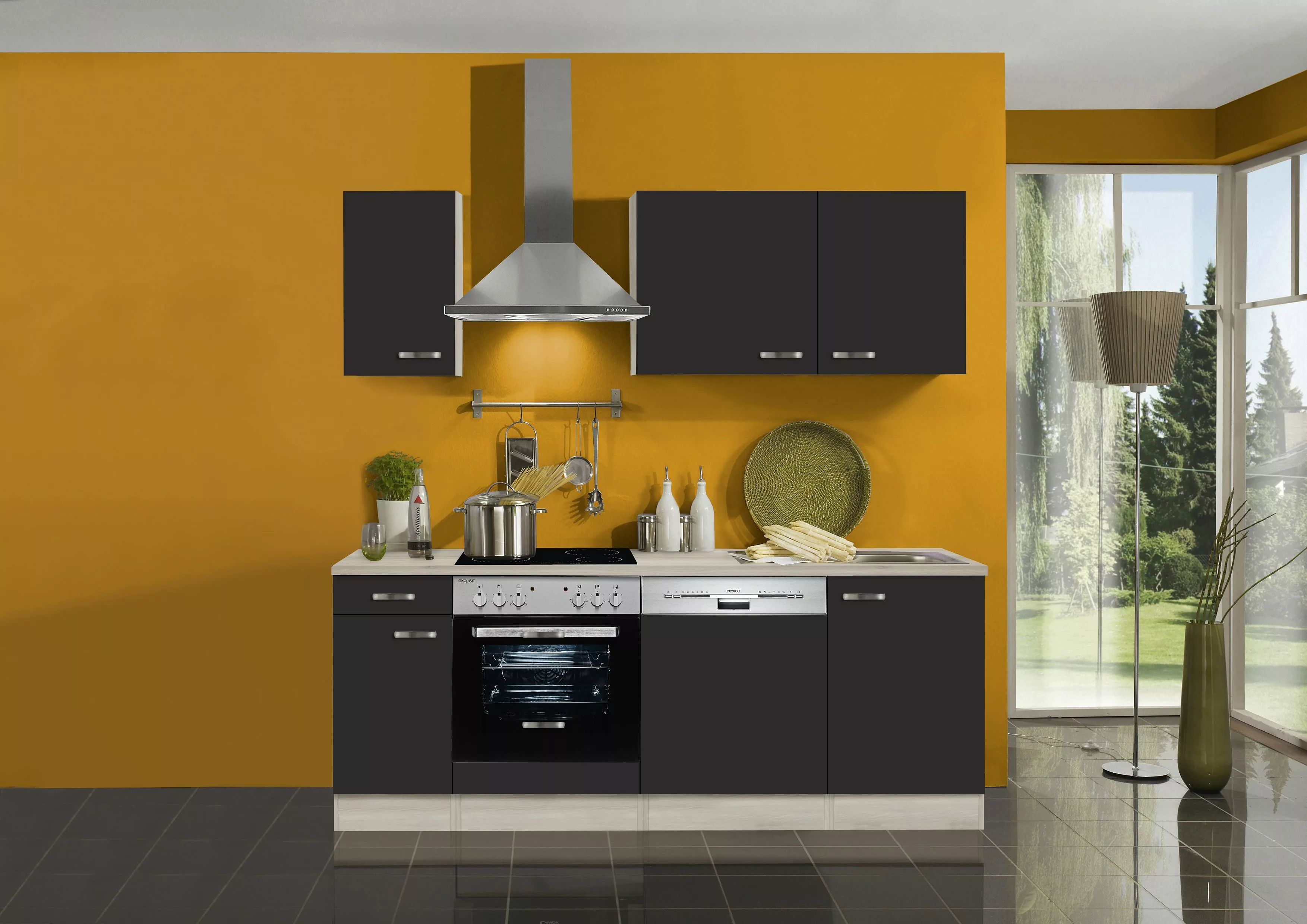 OPTIFIT Küchenzeile "Faro", mit E-Geräten, Breite 210 cm günstig online kaufen