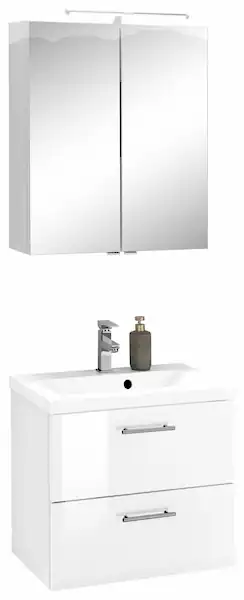 welltime Badmöbel-Set "Venedig", (2 St.), Spiegelschrank und Waschplatz günstig online kaufen