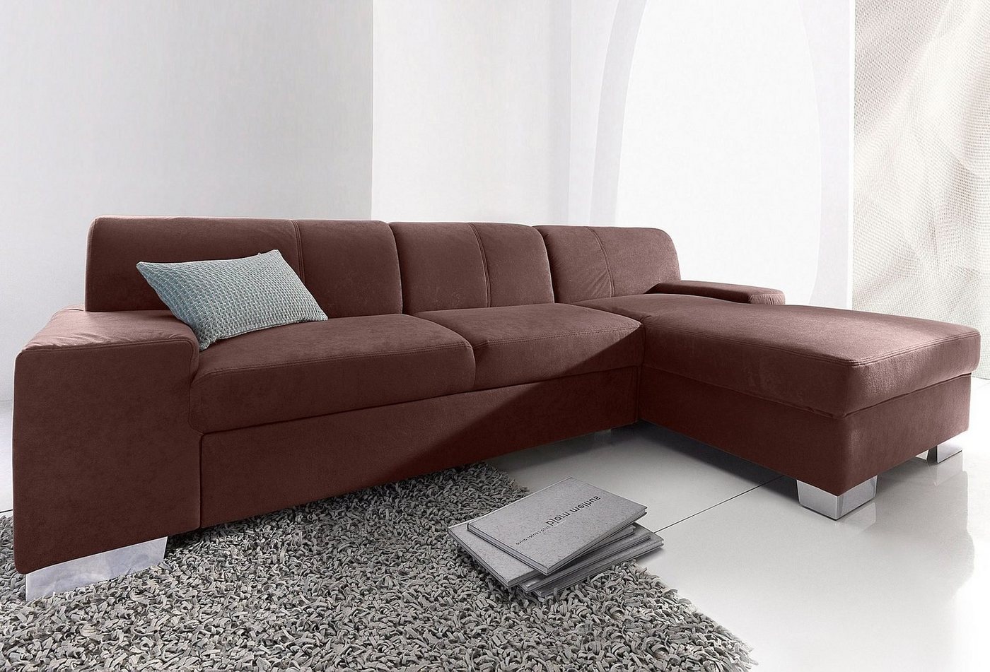 DOMO collection Ecksofa "Star L-Form", wahlweise mit Bettfunktion günstig online kaufen