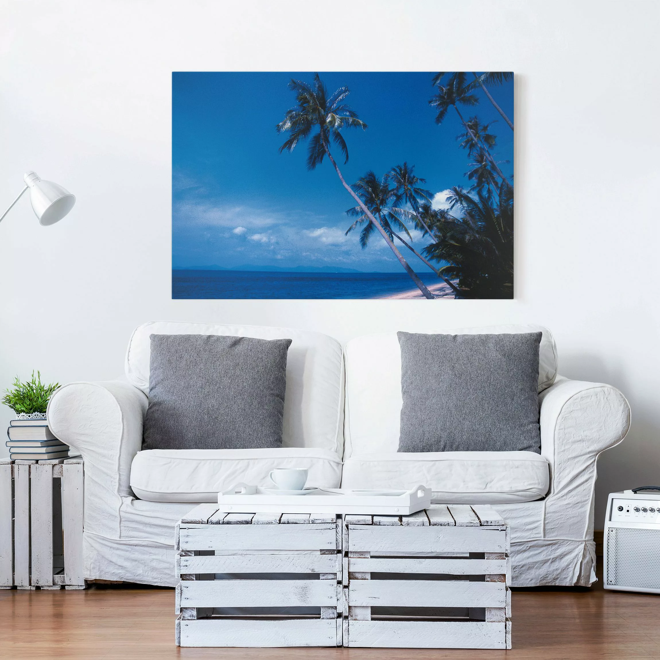 Leinwandbild Strand - Querformat Mauritius Beach günstig online kaufen