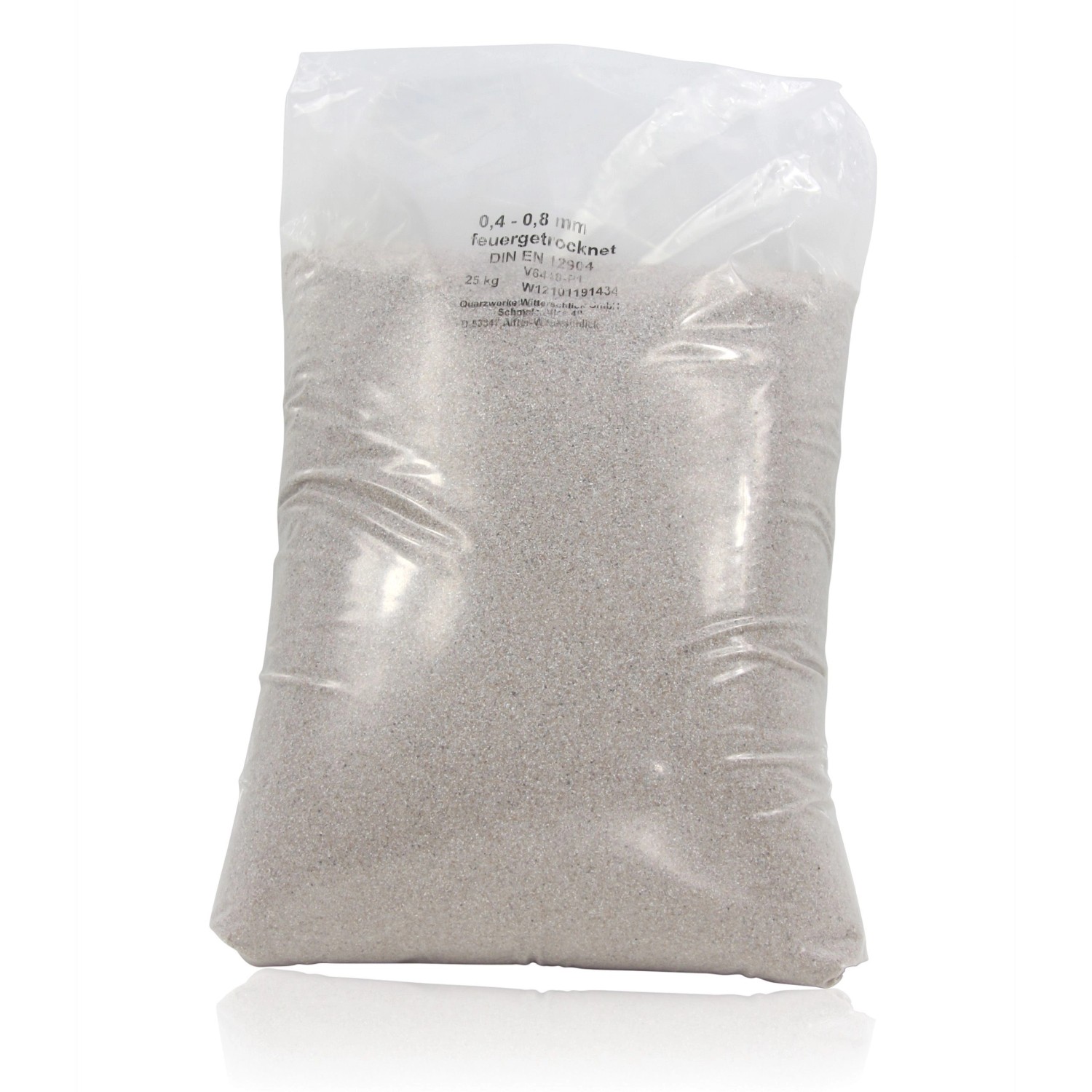 Quarzwerke GmbH Premium Quarzsand Filtersand 0,4-0,8mm 25kg günstig online kaufen