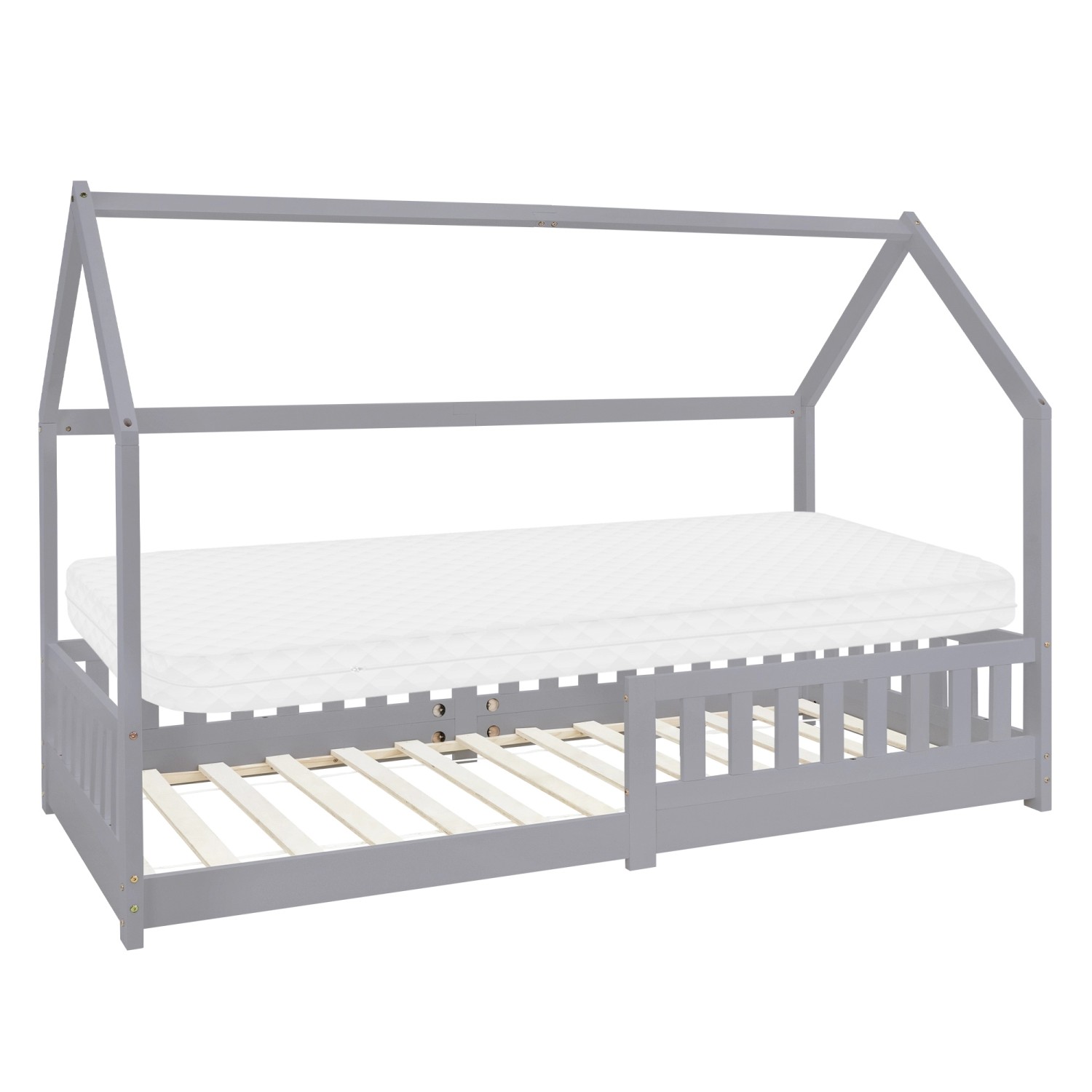 ML-DESIGN Spielbett Hausbett Kinderbett inkl. Lattenrost günstig online kaufen