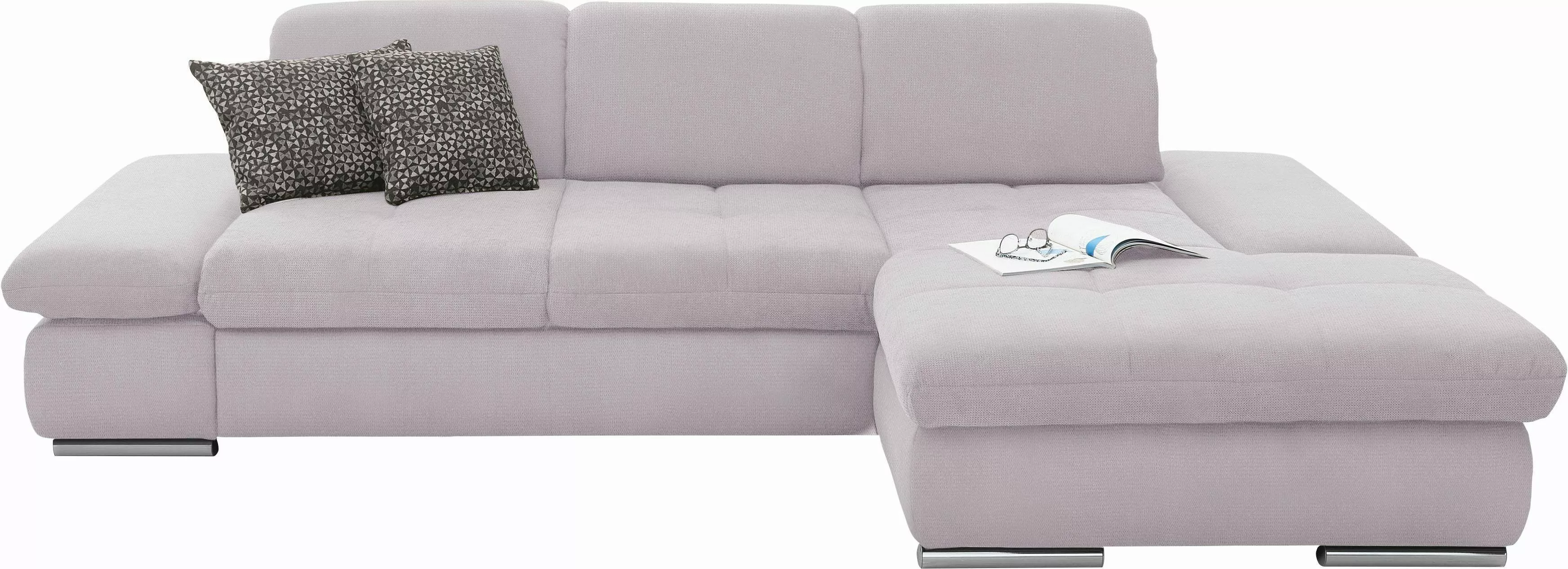 set one by Musterring Ecksofa »SO4100 V«, mit verstellbaren Kopfteilen, wah günstig online kaufen