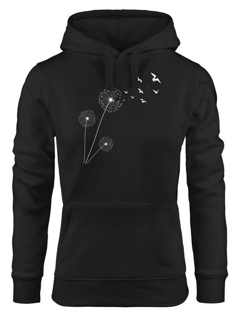 Neverless Hoodie Hoodie Damen Pusteblume Vögel Dandelion Birds Kapuzen-Pull günstig online kaufen