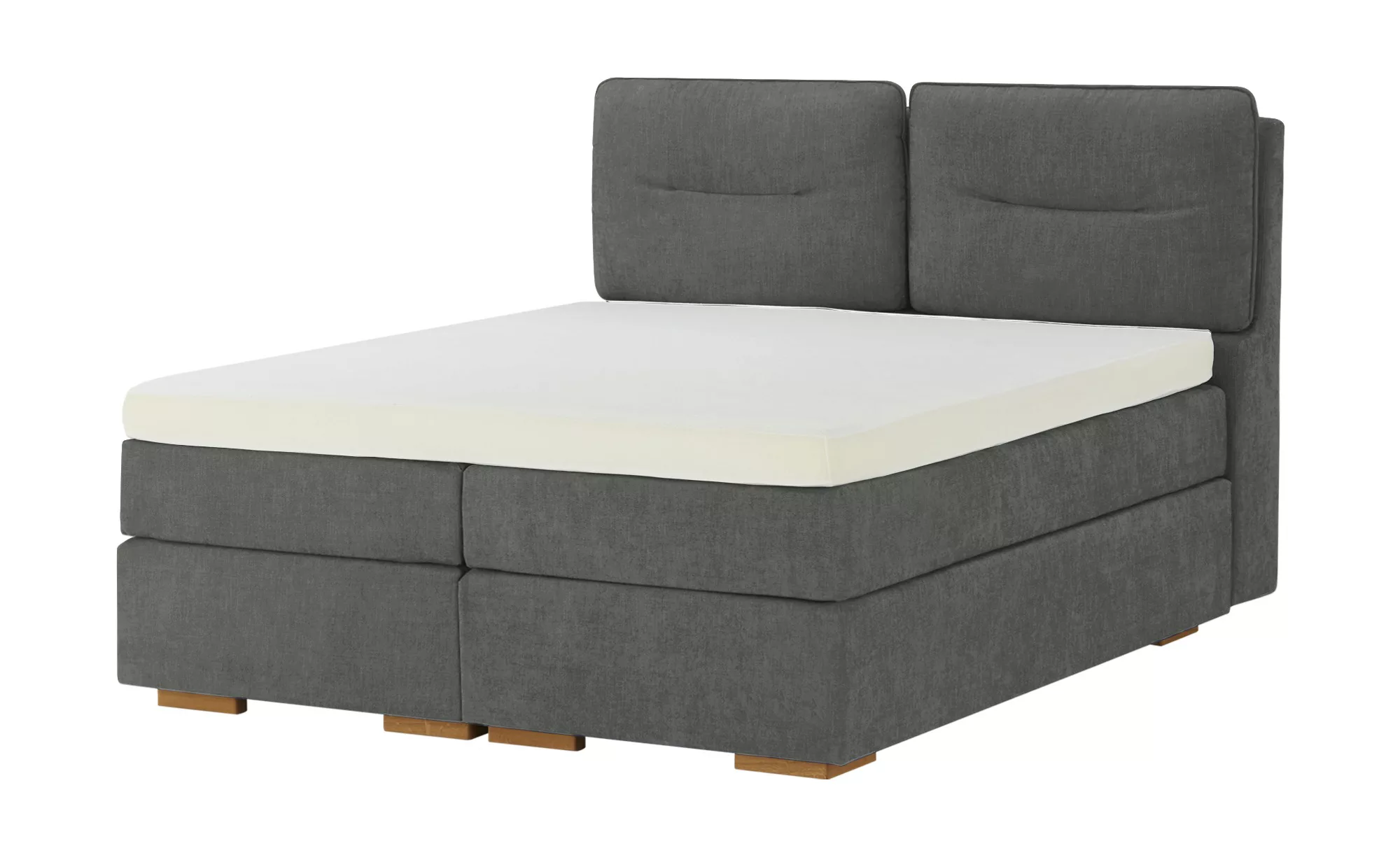 Wohnwert Boxspringbett mit Bettkasten Dormian Besta ¦ grau ¦ Maße (cm): B: günstig online kaufen