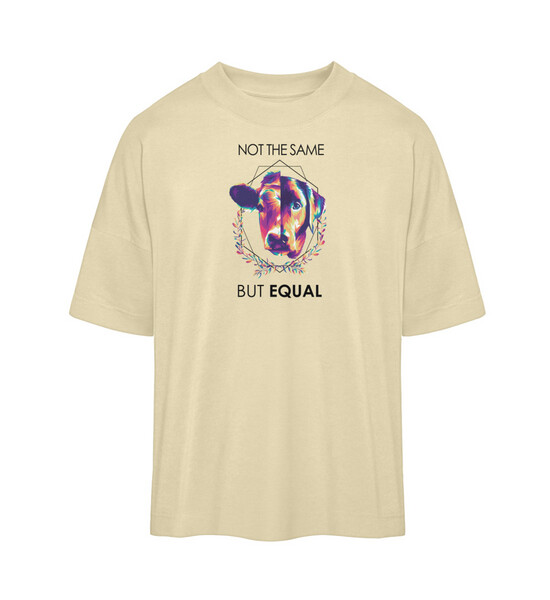 Not The Same But Equal - Organic Oversized Shirt günstig online kaufen