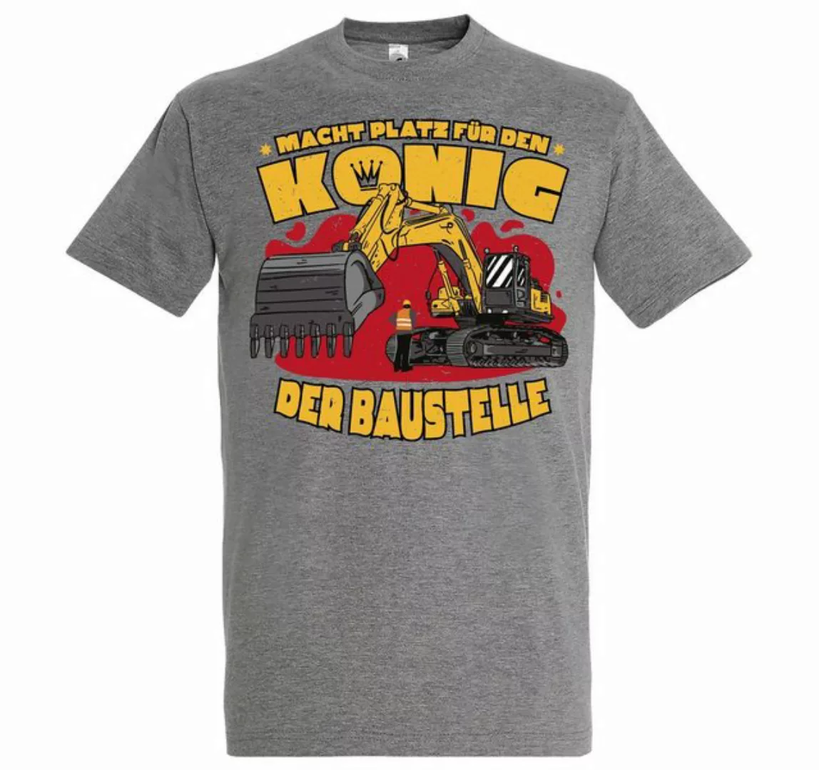 Youth Designz T-Shirt König Der Baustelle Herren Shirt mit lustigem Traktor günstig online kaufen