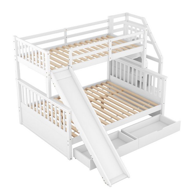 NMonet Etagenbett Massivholzbett Kinderbett (Zwei Betten (90x200/140x200cm) günstig online kaufen