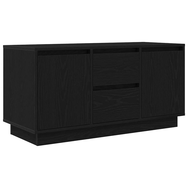 vidaXL TV-Schrank TV-Schrank mit LED-Leuchten Schwarz Eichen-Optik 100x41x5 günstig online kaufen