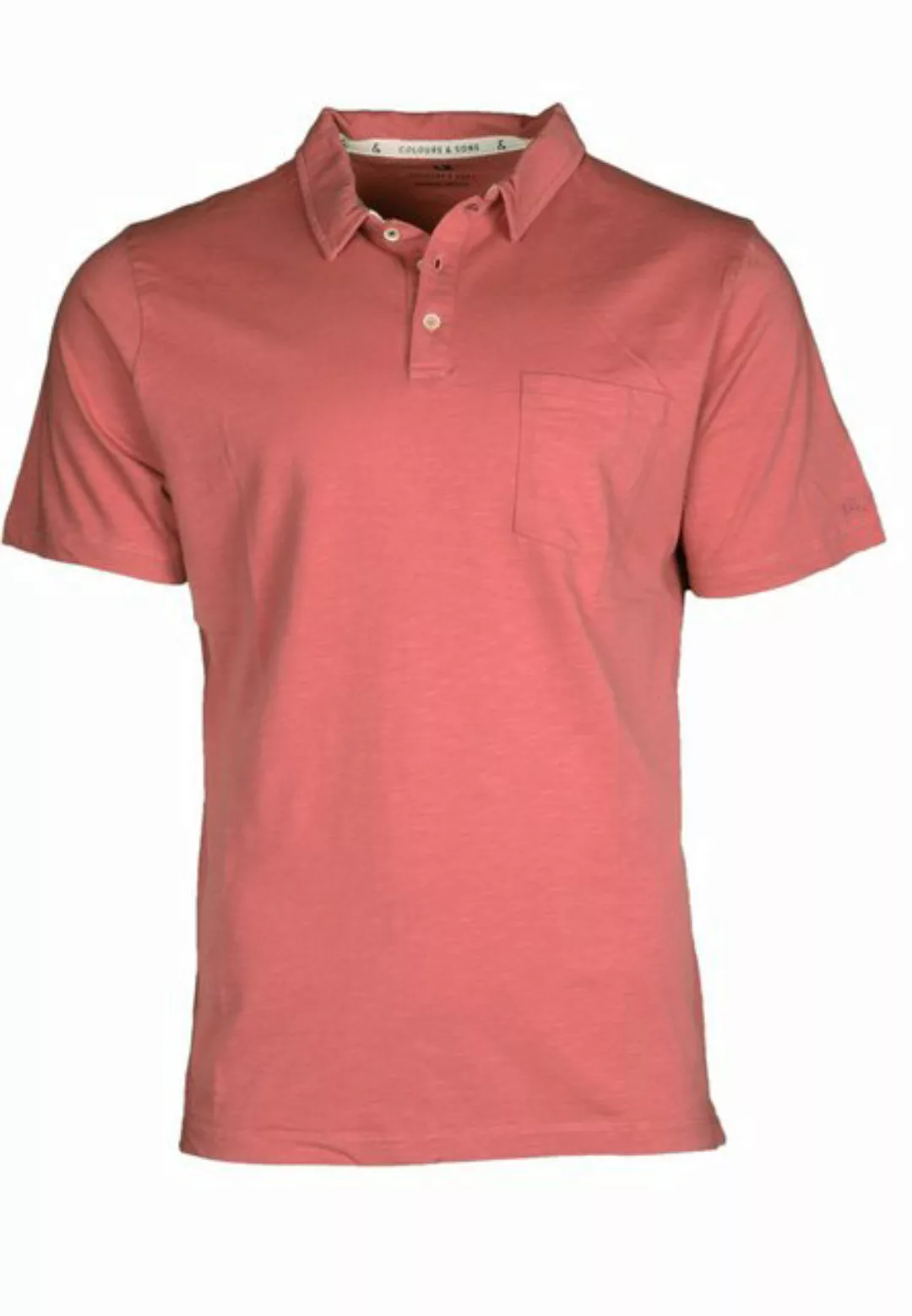 colours & sons Poloshirt Colours & Sons Herren Polo Slub L (1-tlg) günstig online kaufen