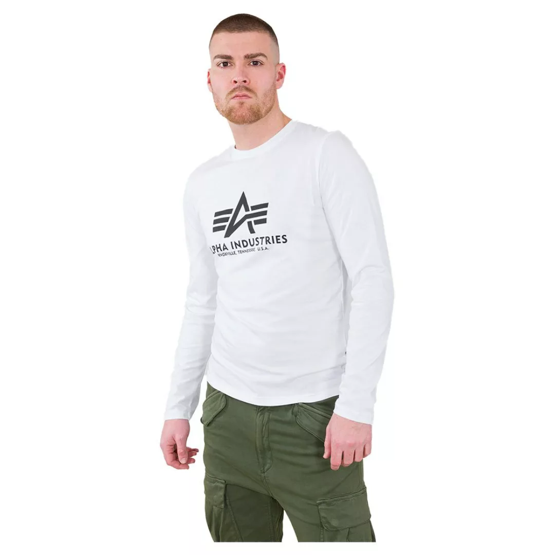 Alpha Industries Basic Langarm-t-shirt 2XL White günstig online kaufen