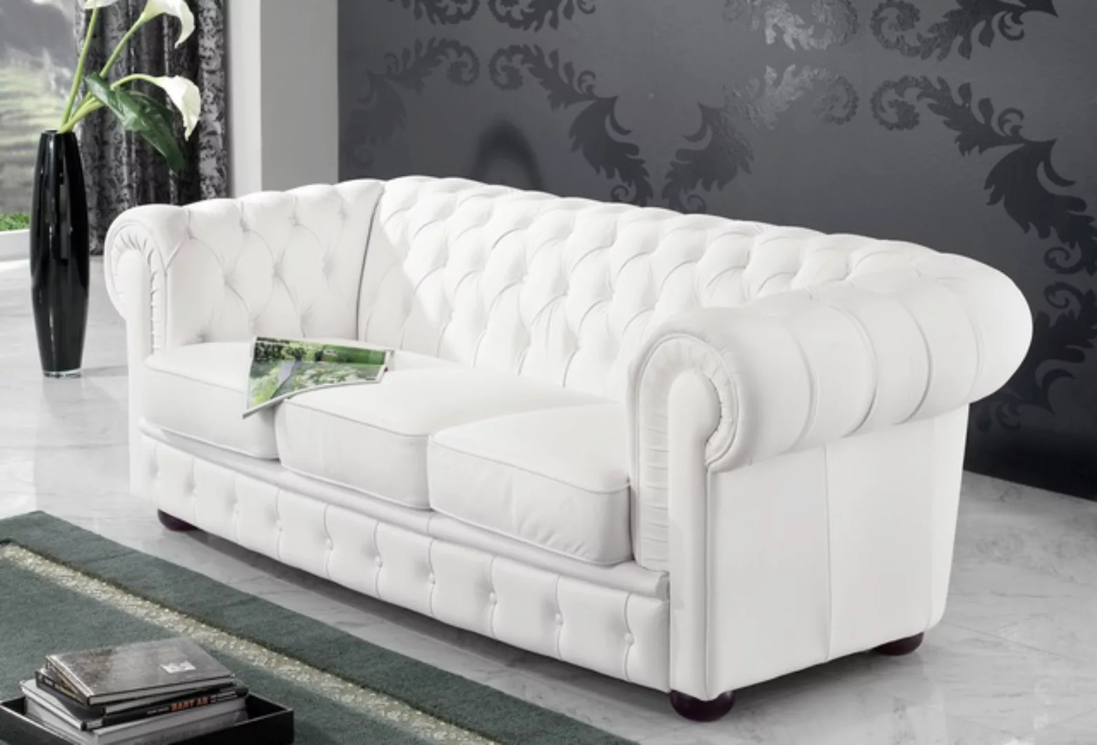 Max Winzer® Chesterfield-Sofa »Windsor klassisch, modern und Retro Sofa, ho günstig online kaufen