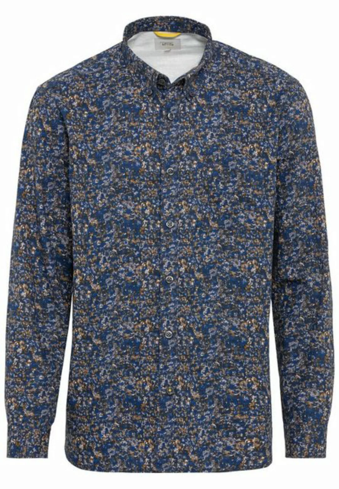 camel active Langarmhemd mit Allover-Print Button-Down günstig online kaufen