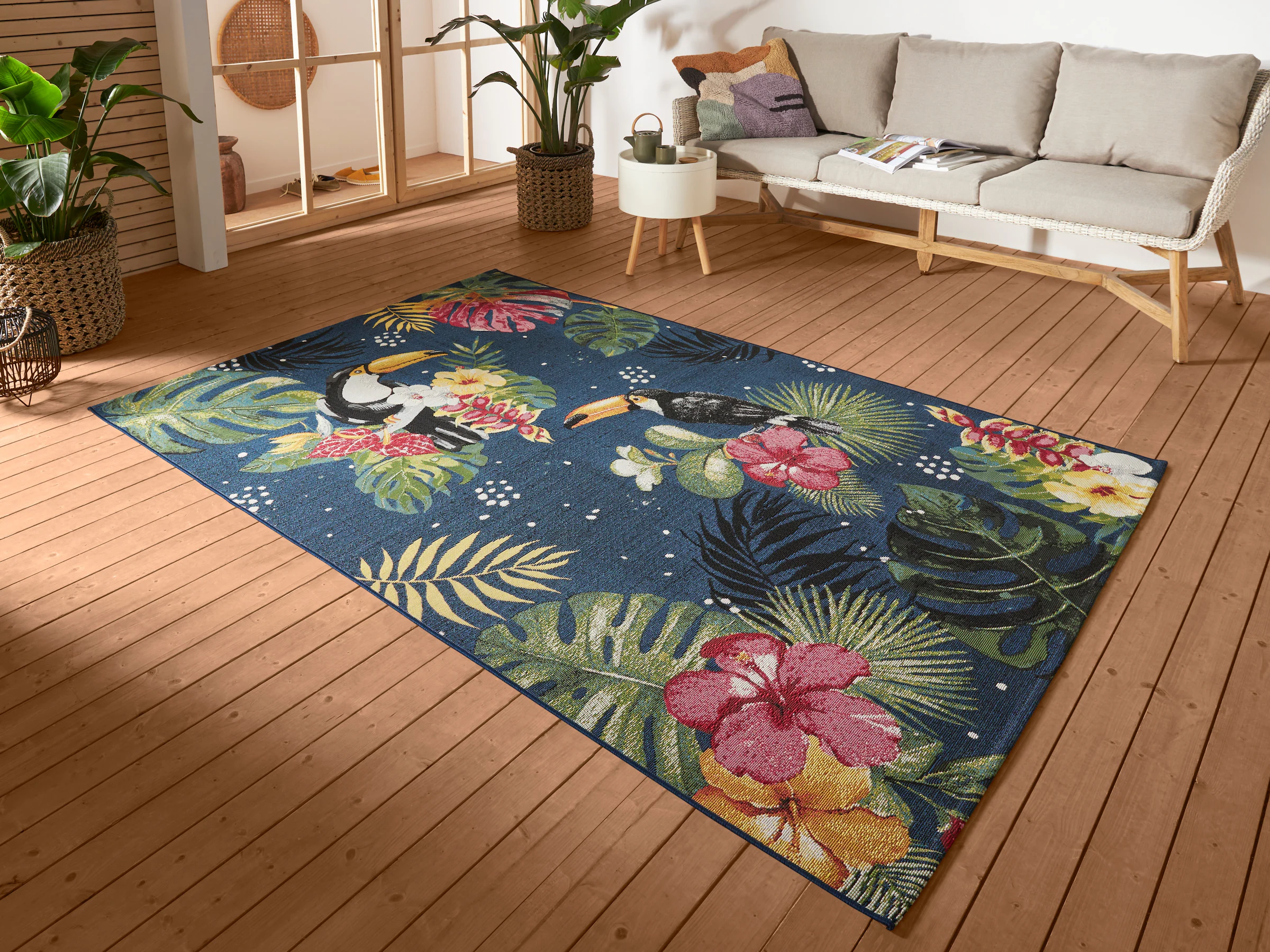 HANSE Home Outdoorteppich »Tropical Dream«, rechteckig, 3 mm Höhe, In-& Out günstig online kaufen