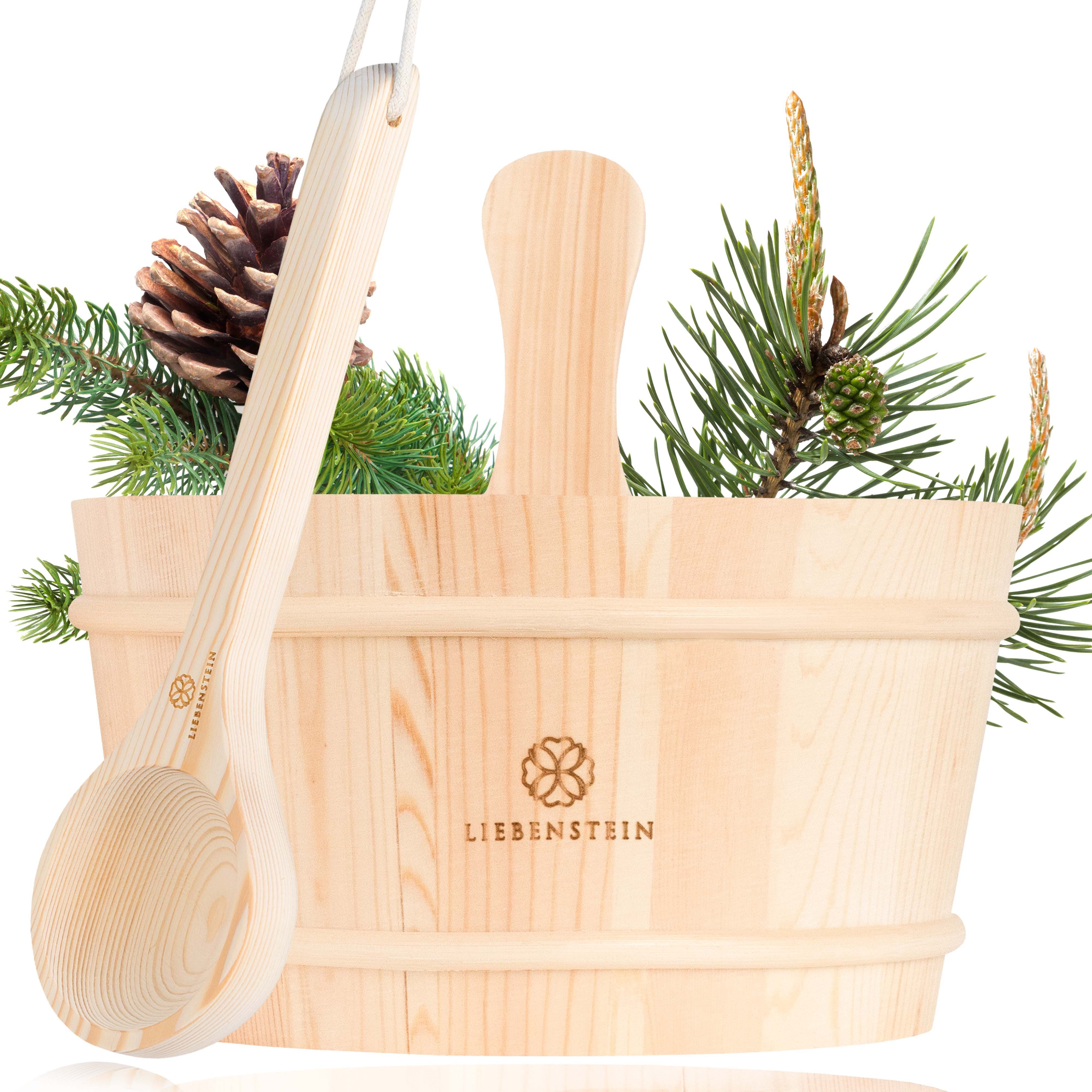 Liebenstein Aufgusskübel Sauna Eimer mit Kelle, günstig online kaufen