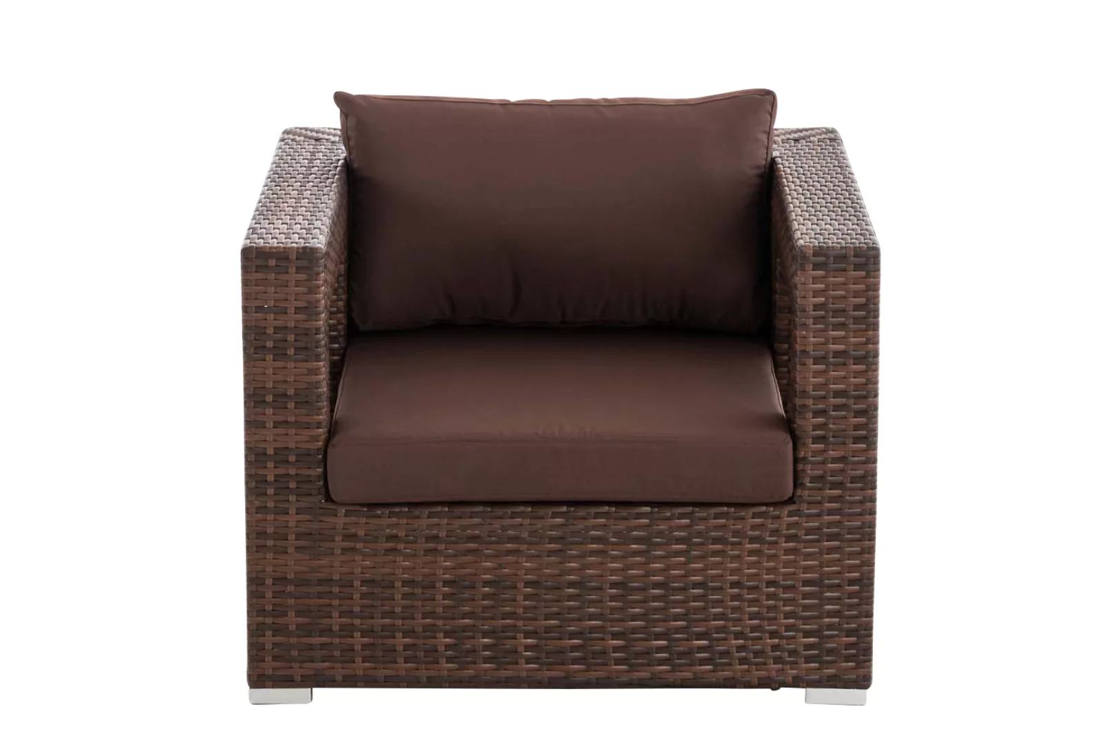 Polyrattan Garten Sessel Honolulu Terrabraun Braun-meliert günstig online kaufen