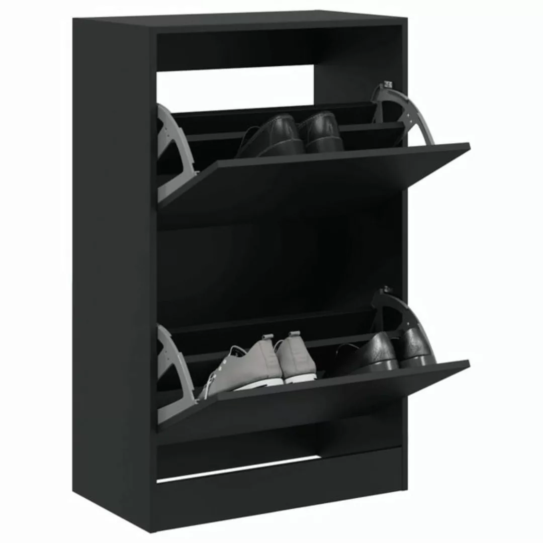 vidaXL Schuhschrank Schuhschrank Schwarz 60x34x96,5 cm Spanplatte günstig online kaufen