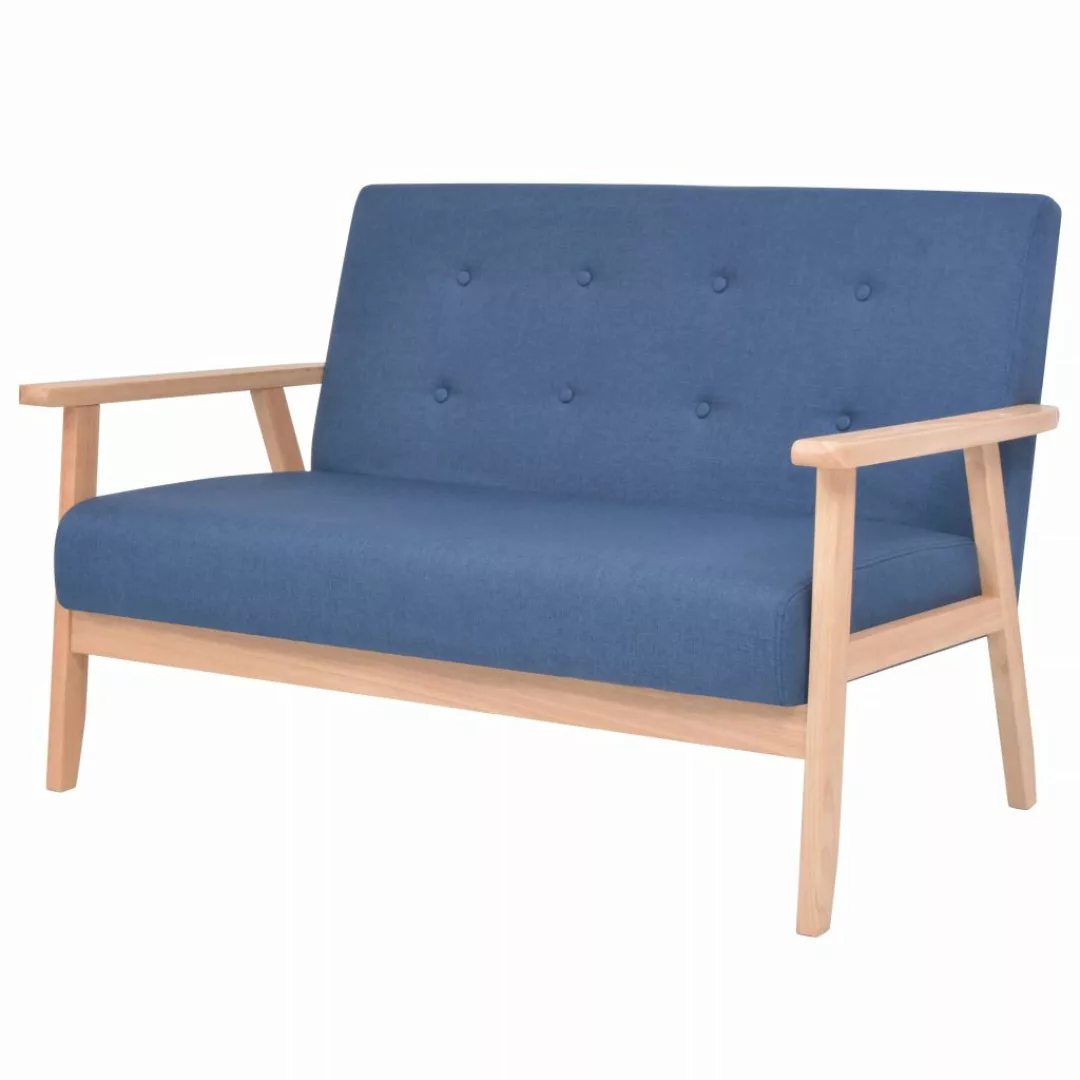 2-sitzer-sofa Stoff Blau günstig online kaufen
