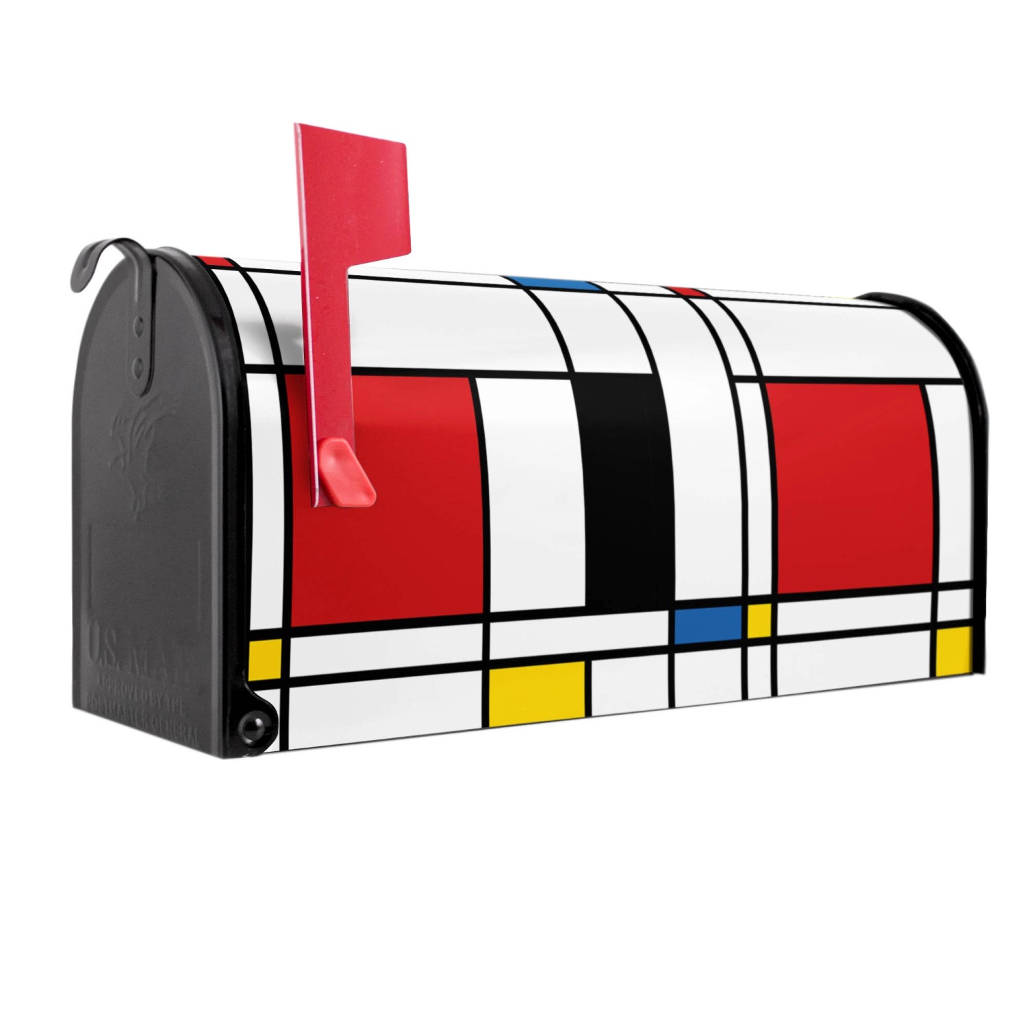 Banjado Amerikanischer Briefkasten Schwarz 48x22x16cm US Mailbox Letterbox günstig online kaufen