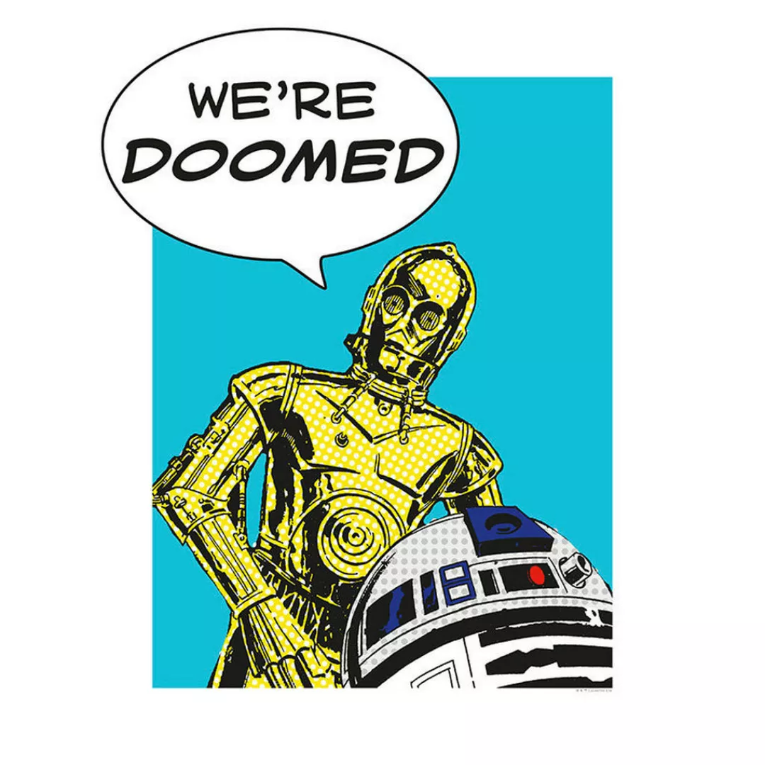 Komar Wandbild Star Wars Classic Comic Quote Droid Star Wars B/L: ca. 40x50 günstig online kaufen