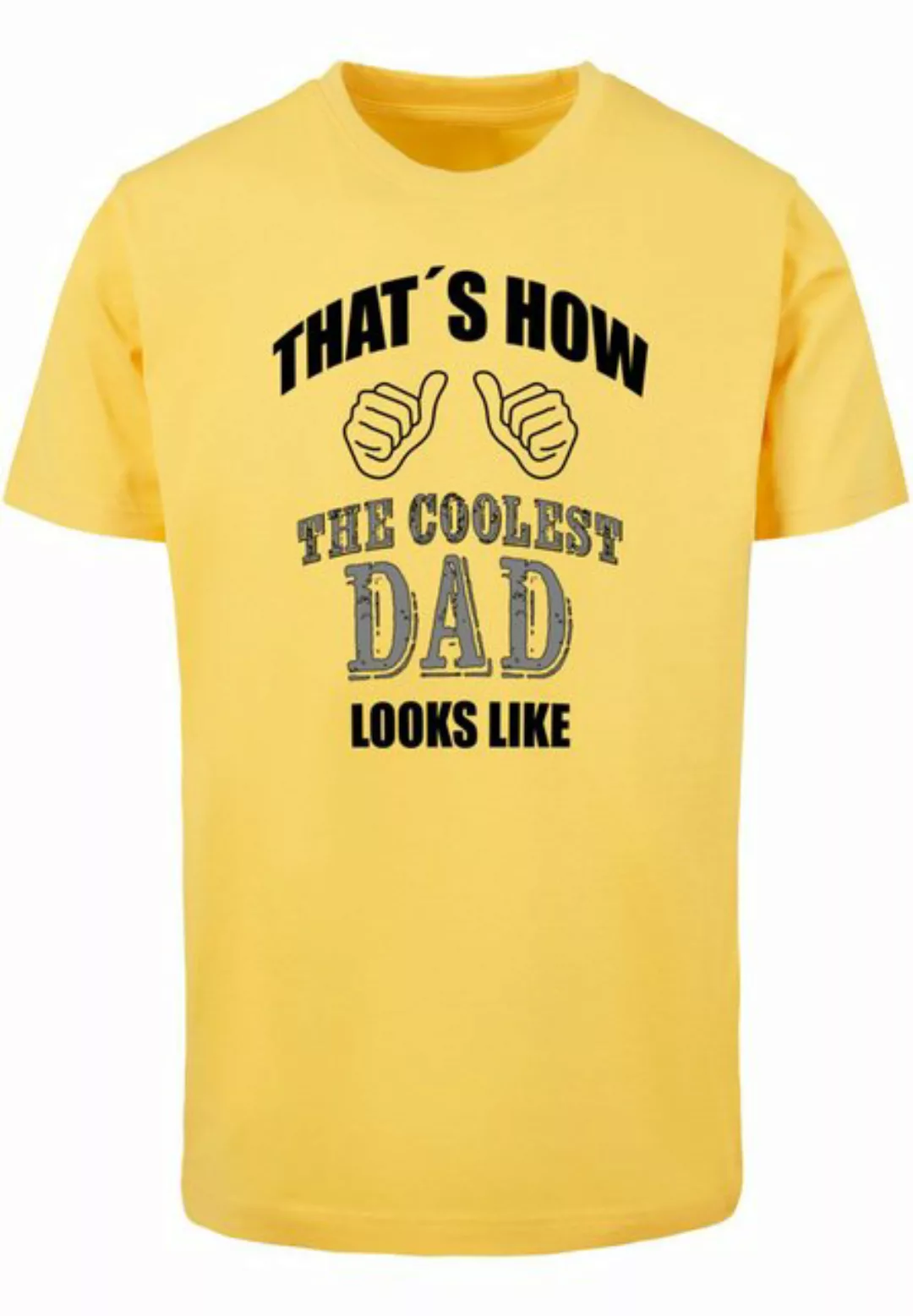 Merchcode T-Shirt Merchcode Herren Coolest Dad T-Shirt Round Neck (1-tlg) günstig online kaufen