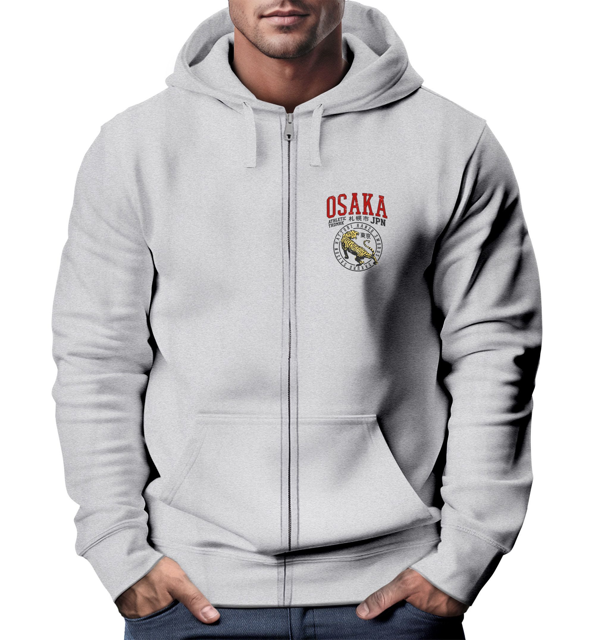 Neverless Sweatjacke Zip Hoodie Herren Sweatjacke günstig online kaufen