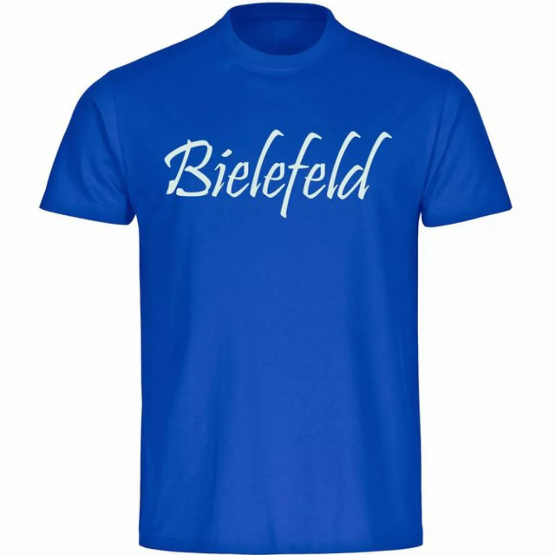 multifanshop T-Shirt Herren Bielefeld - Schriftzug - Männer günstig online kaufen