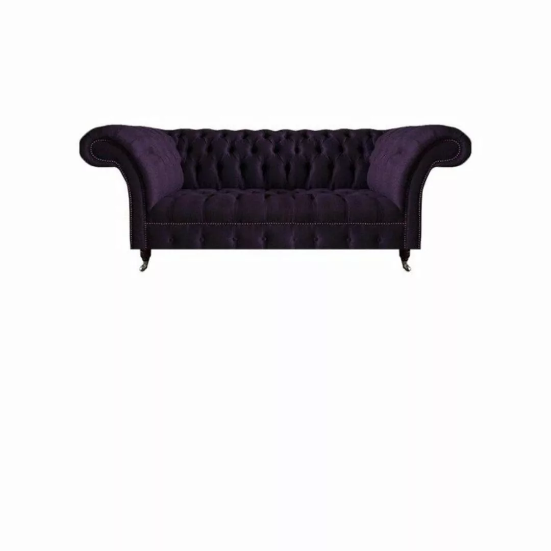 JVmoebel Chesterfield-Sofa Luxus Designer Lila Garnitur Einrichtung Dreisit günstig online kaufen