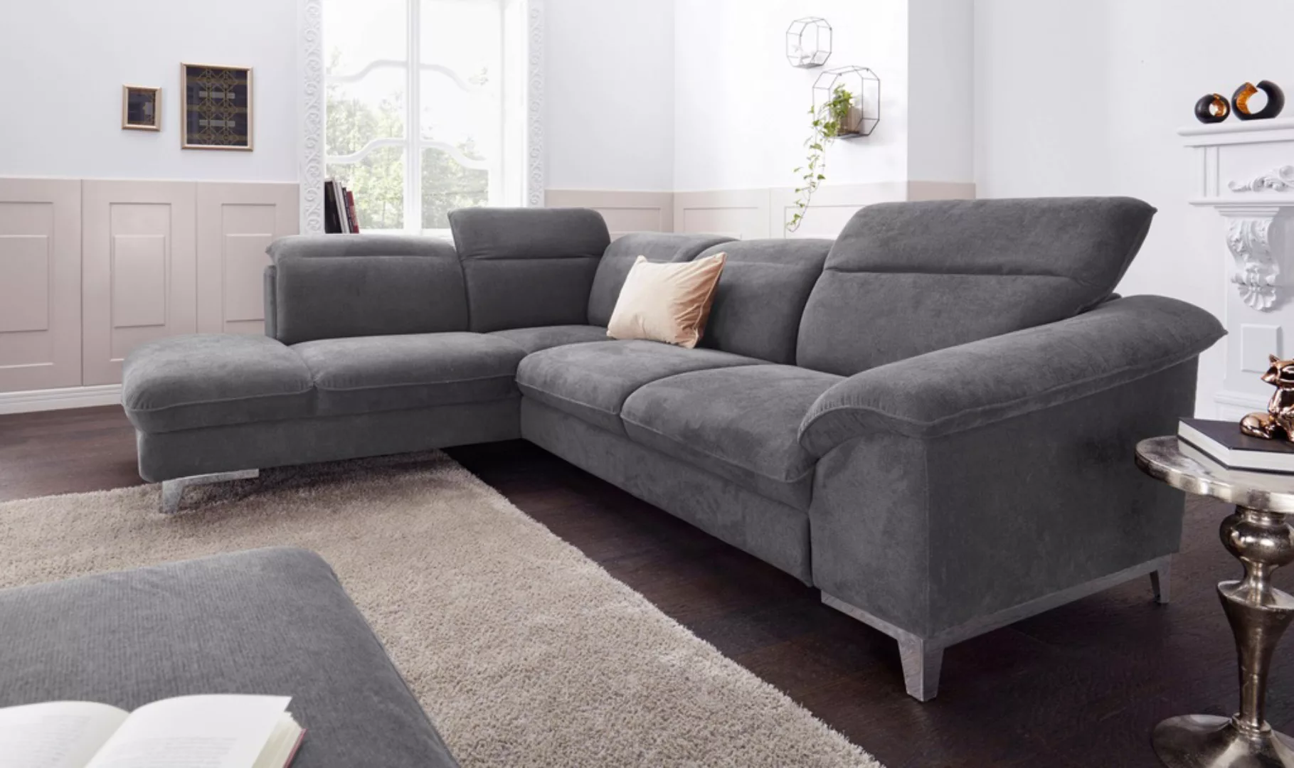 COTTA Polstergarnitur "Teresa L-Form", (Set), Set bestehend aus: Ecksofa mi günstig online kaufen