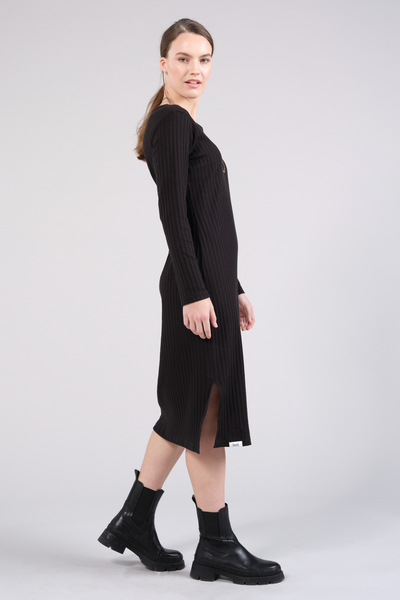 Longsleeve Dress "Dinata Rib" günstig online kaufen