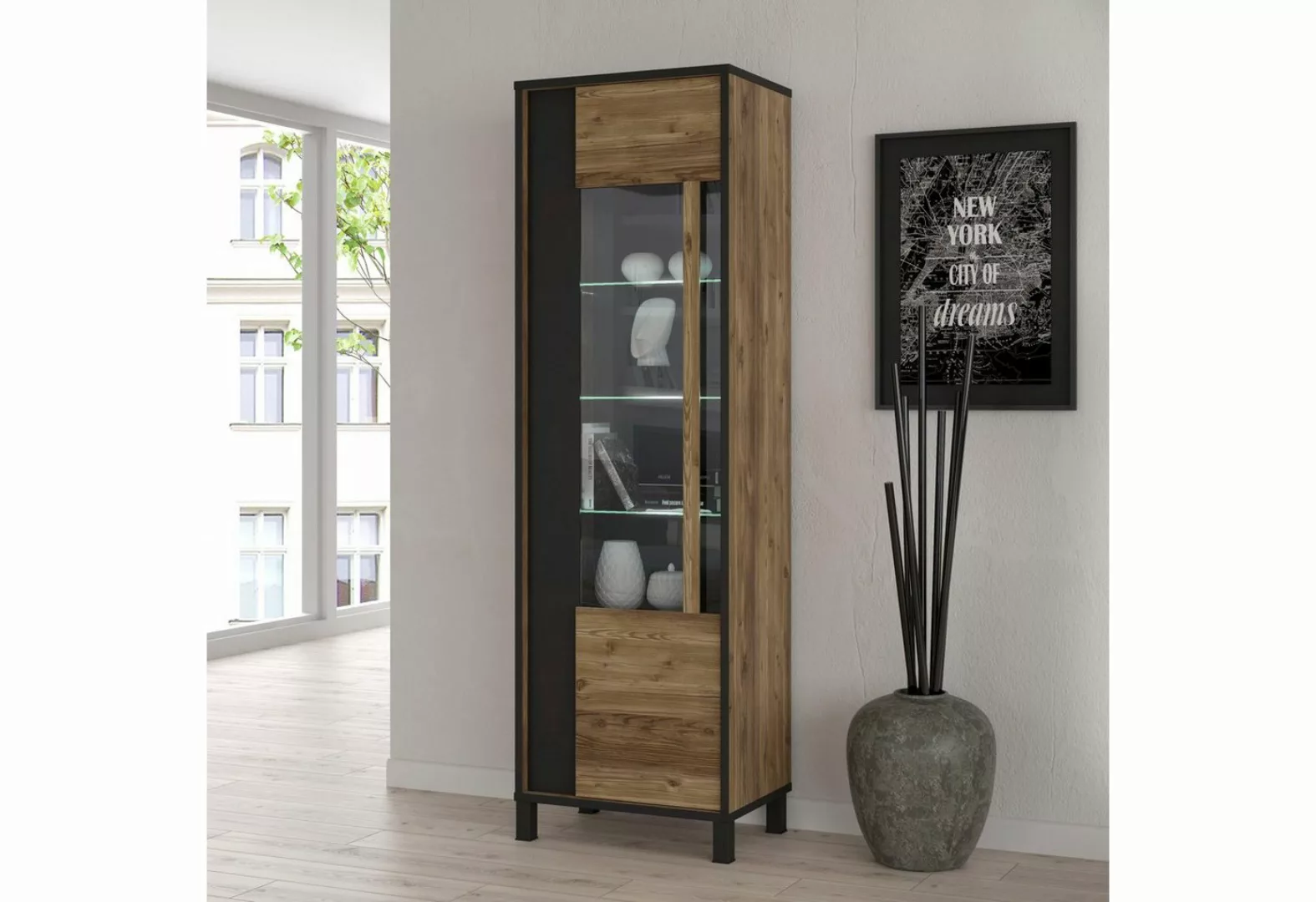 FORTE Vitrine "Hayato", Höhe ca. 194 cm günstig online kaufen