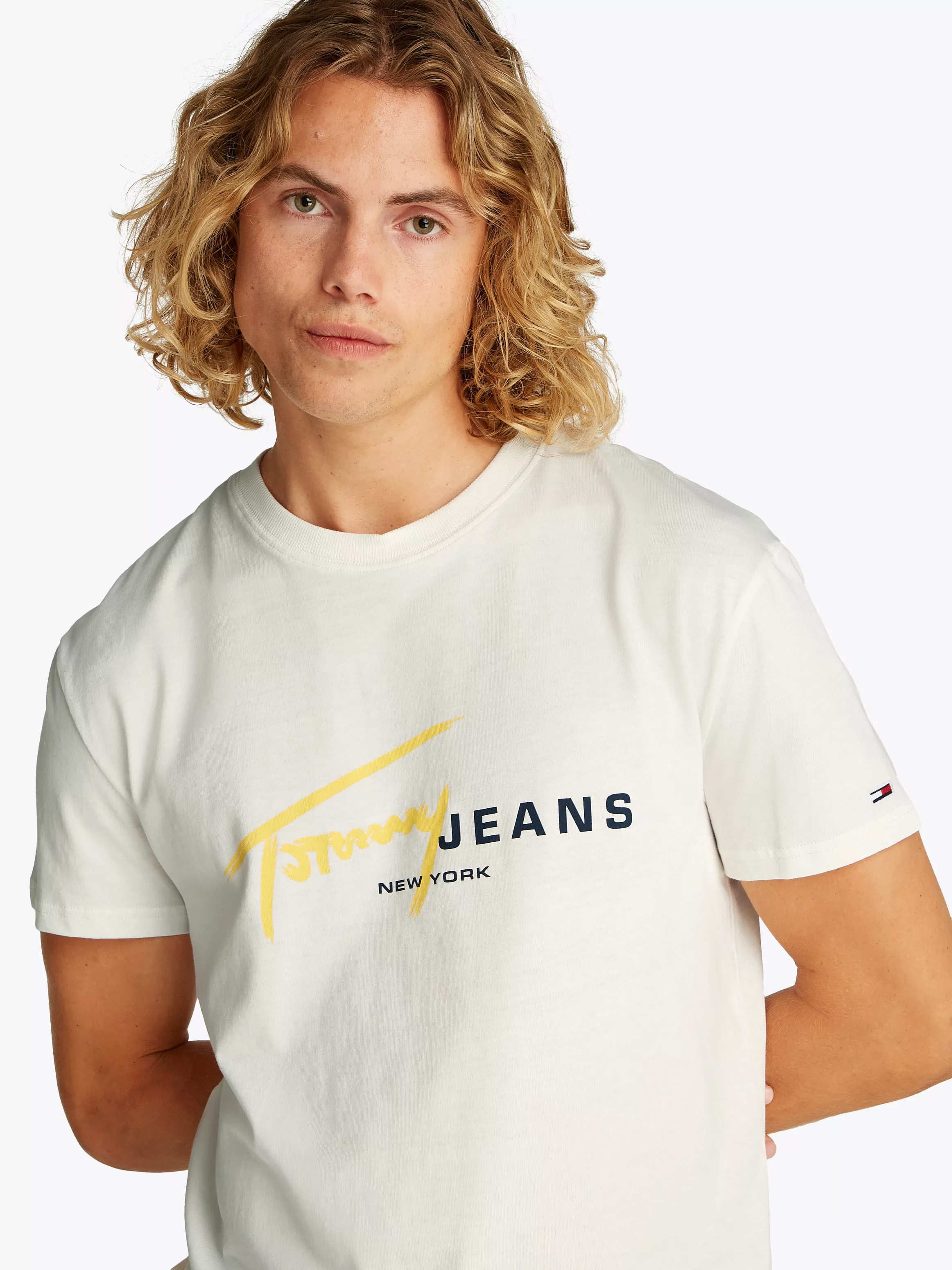 Tommy Jeans Kurzarmshirt "TJM REG SIGNTR DNA TEE EXT", Mit Rundhalsausschni günstig online kaufen