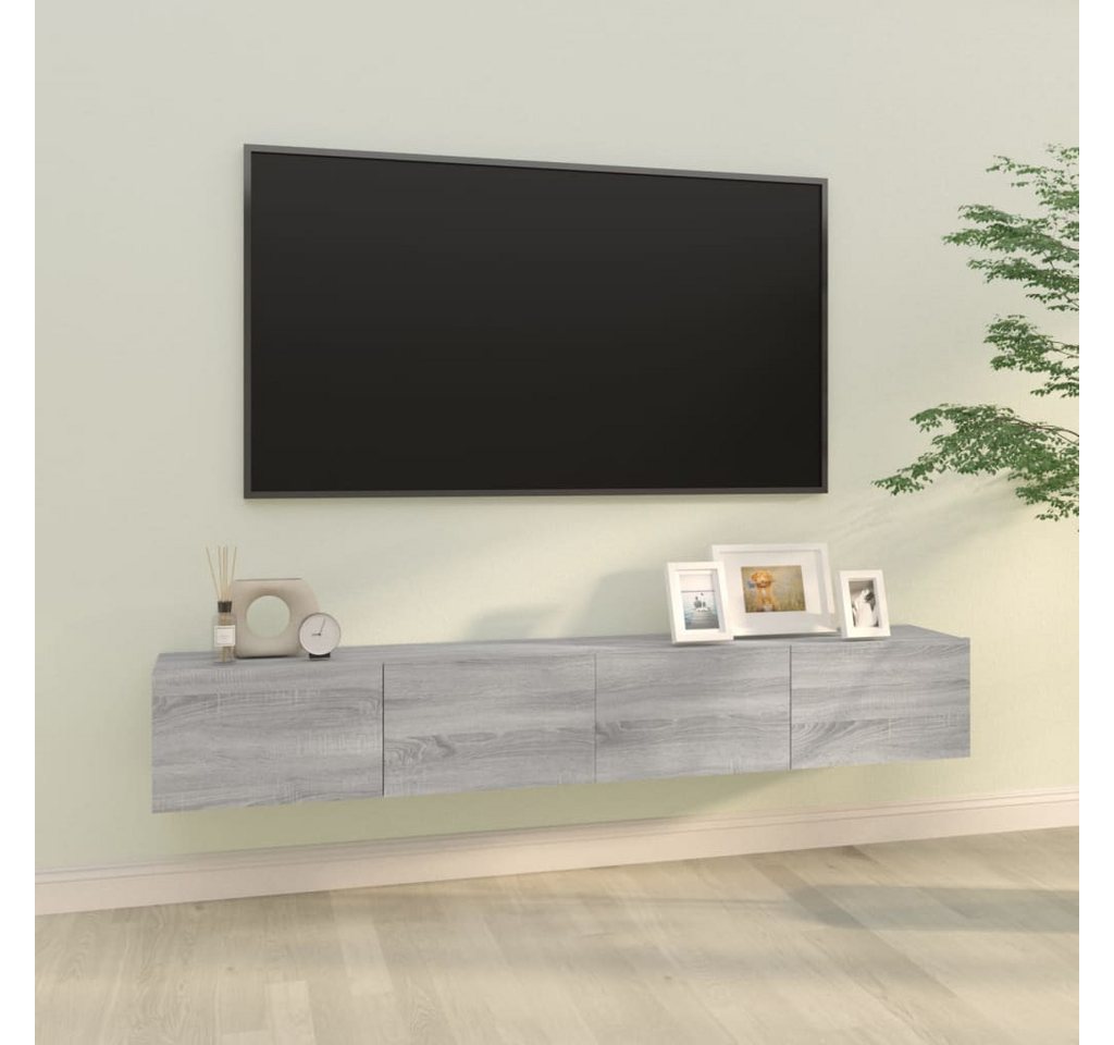 vidaXL TV-Schrank TV-Wandschränke 2 Stk Grau Sonoma 100x30x30 cm Spanplatte günstig online kaufen