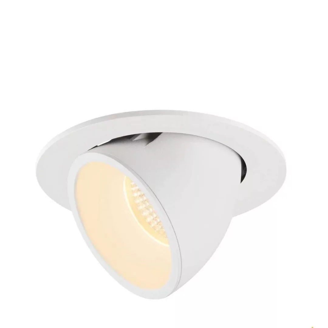 LED Deckeneinbauleuchte Numinos Gimble in Weiß 25,4W 2300lm 3000K 55° günstig online kaufen