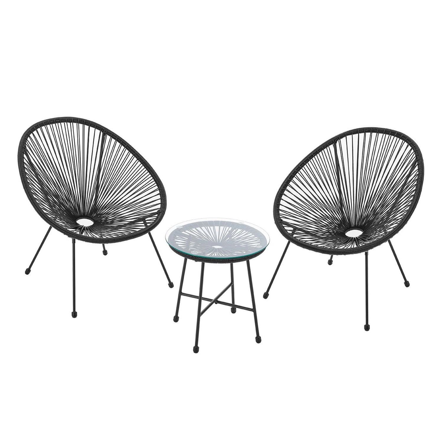 Juskys Balkonset Ostana, (3-tlg), 2 Sessel günstig online kaufen