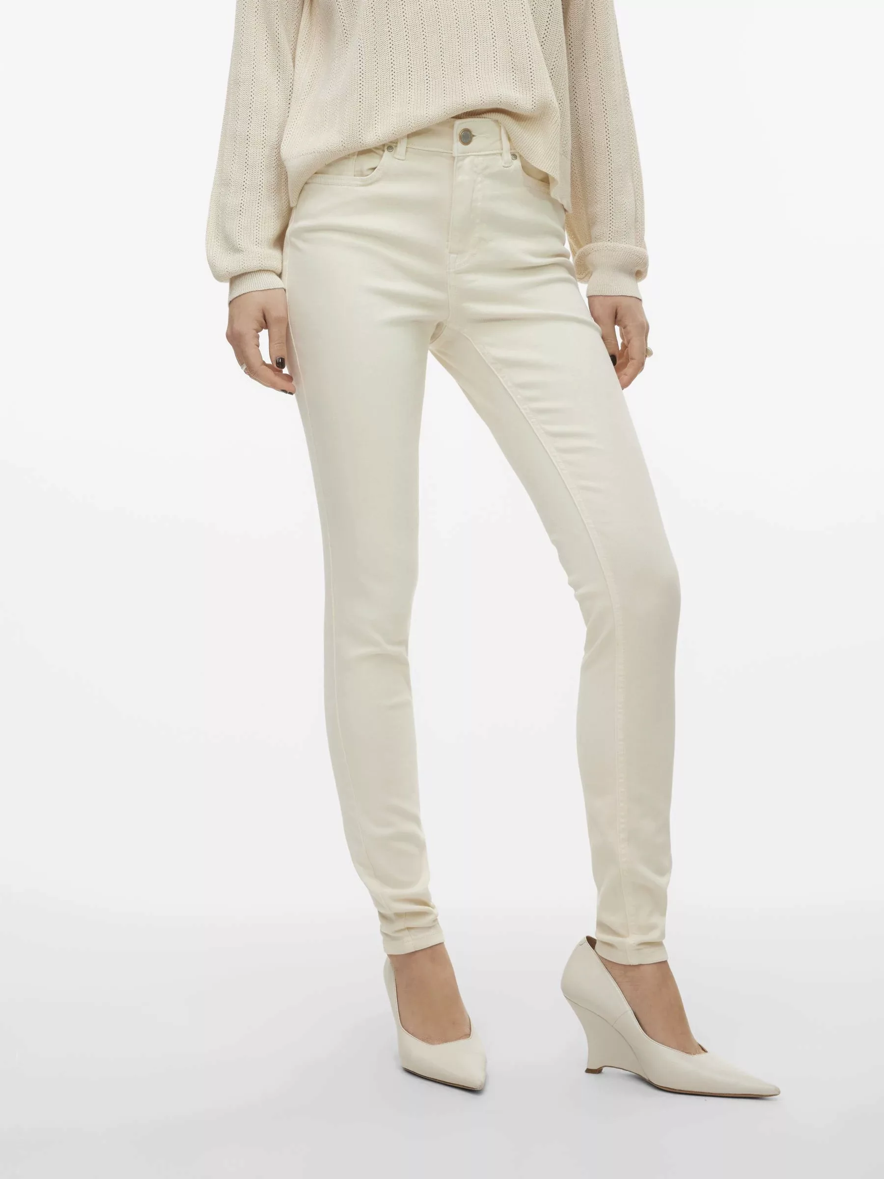 Vero Moda Skinny-fit-Jeans VMFLASH MR SKINNY JEANS COLOR GA NOOS günstig online kaufen