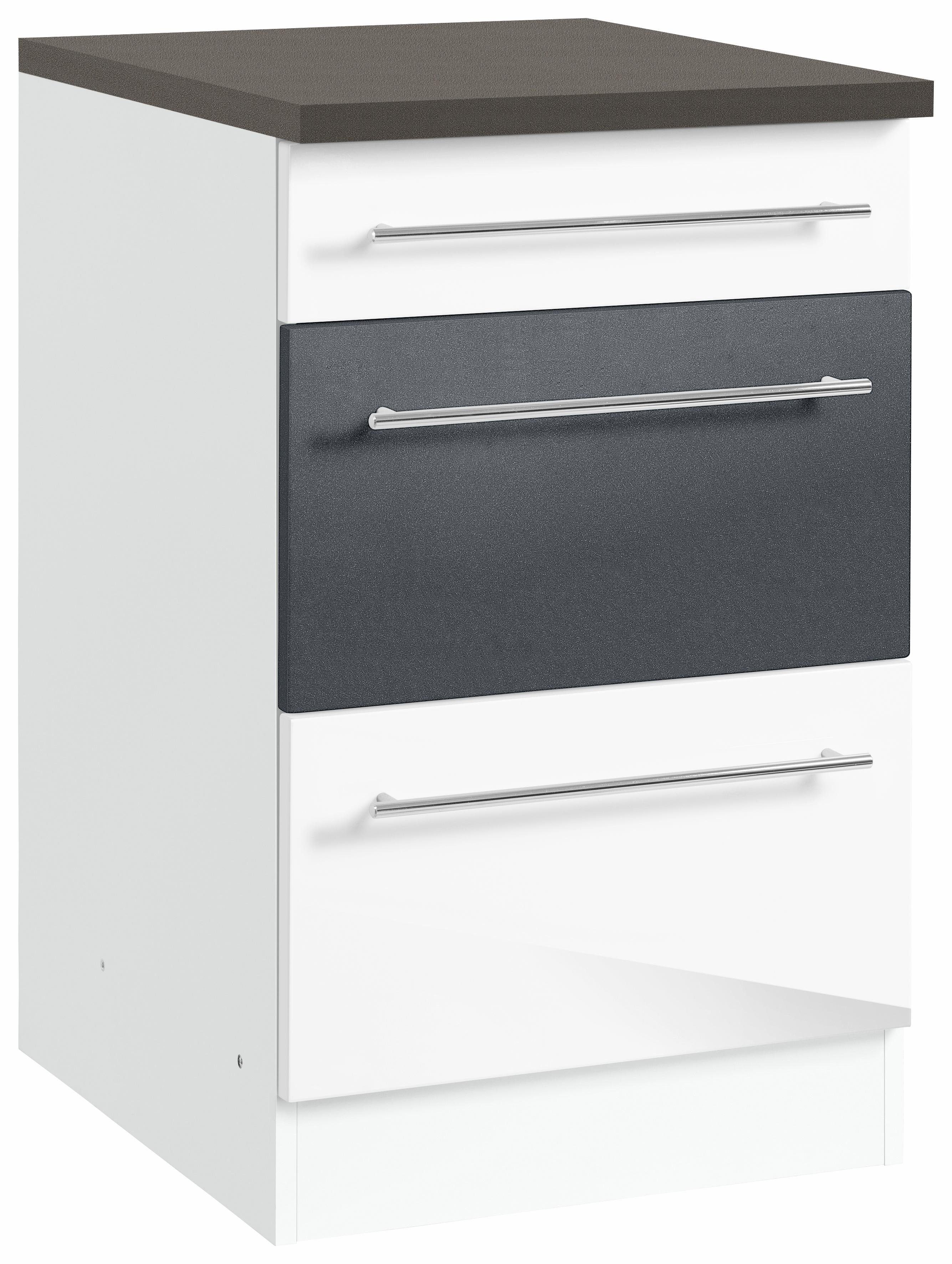 KOCHSTATION Unterschrank "KS-Trient", 50 cm breit, mit 2 großen Auszügen günstig online kaufen