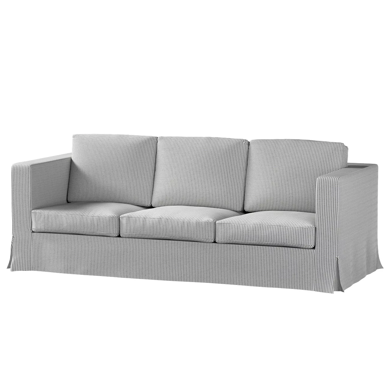 Bezug für Karlanda 3-Sitzer Sofa nicht ausklappbar, lang, schwarz-beige, Be günstig online kaufen