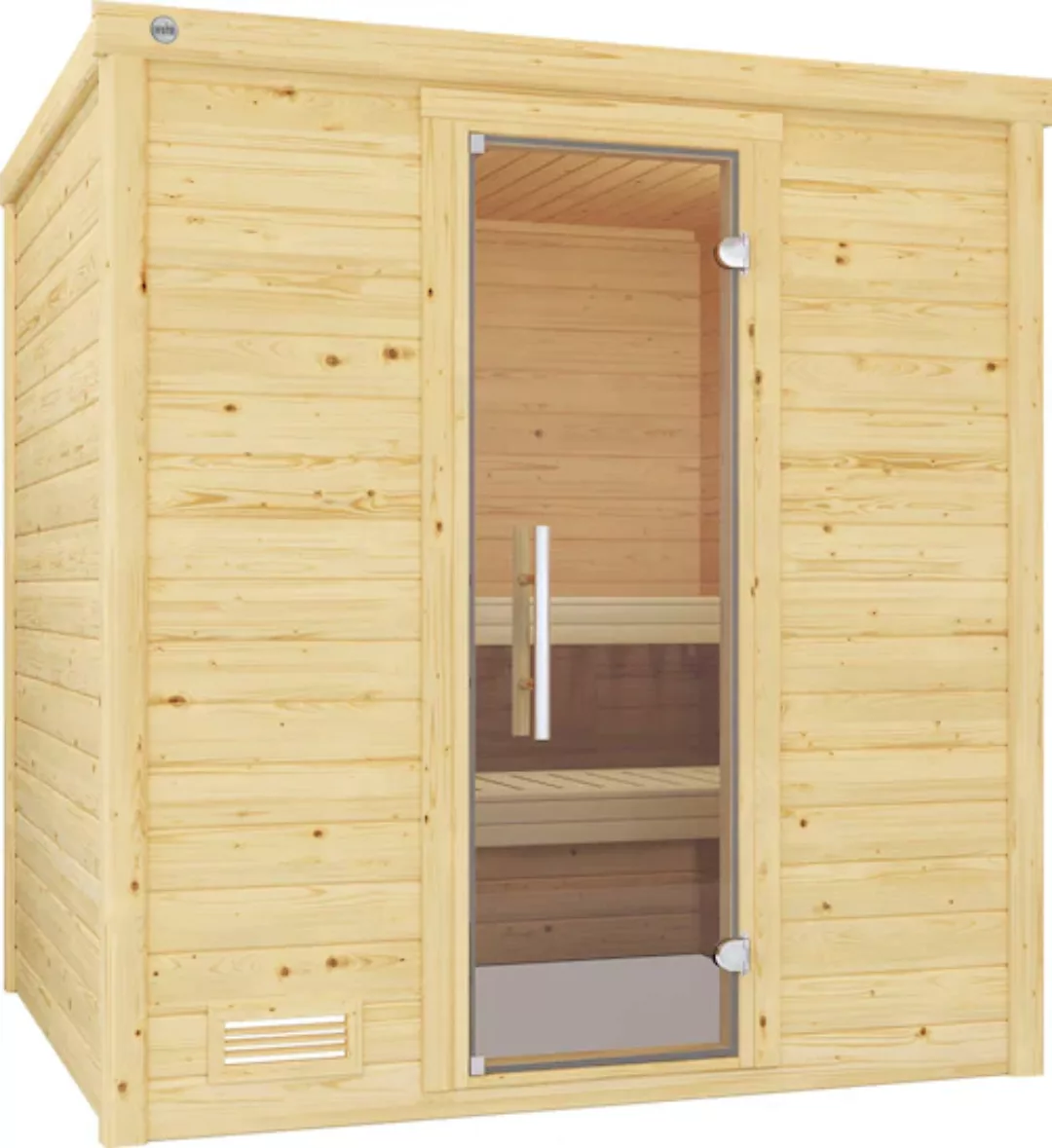 weka Sauna »Bergen«, (Set), 7,5 kW-Ofen mit digitaler Steuerung günstig online kaufen