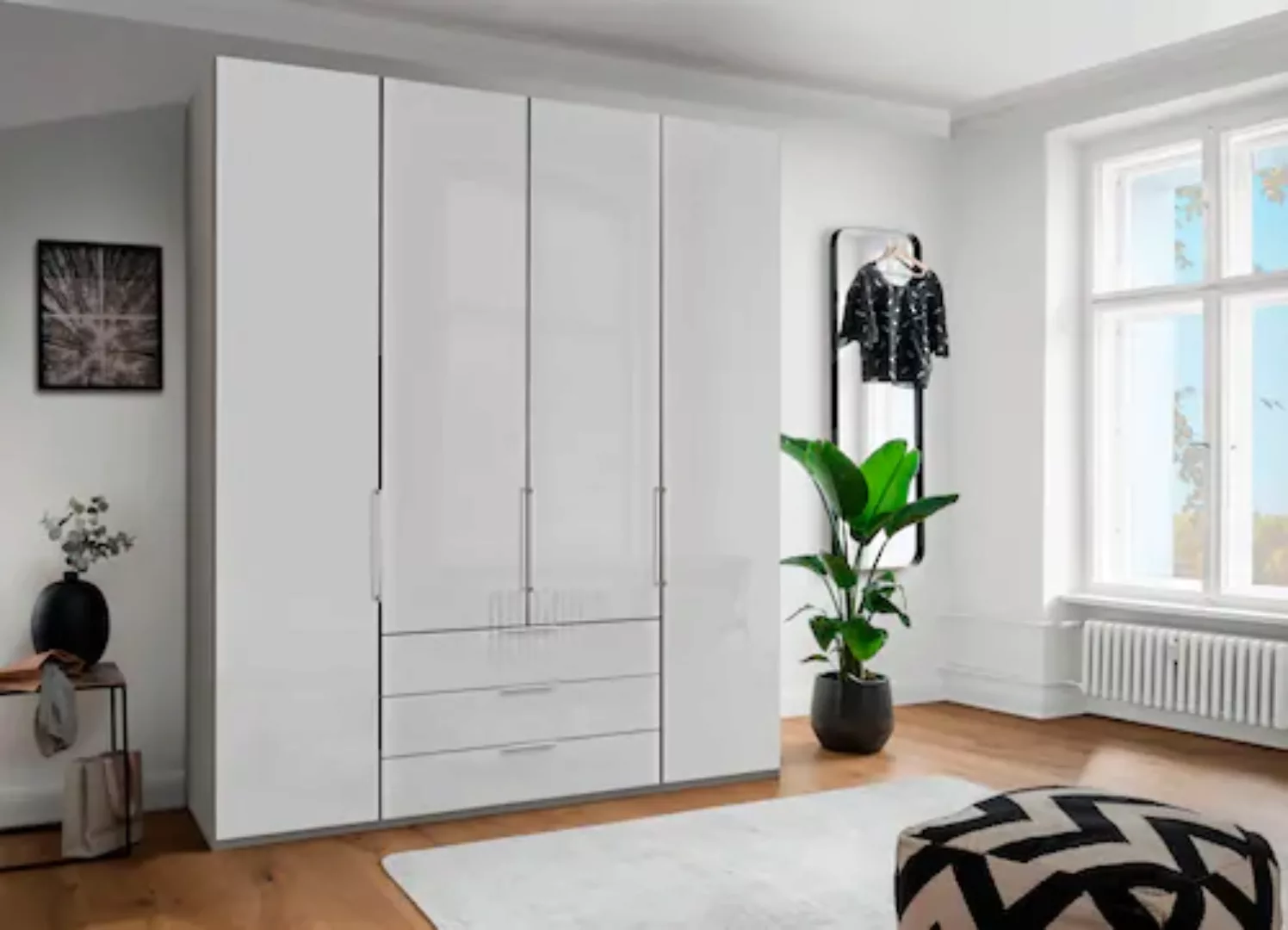 WIEMANN Drehtürenschrank "Monaco", mit Glasfront sowie hochwertigen Beschlä günstig online kaufen