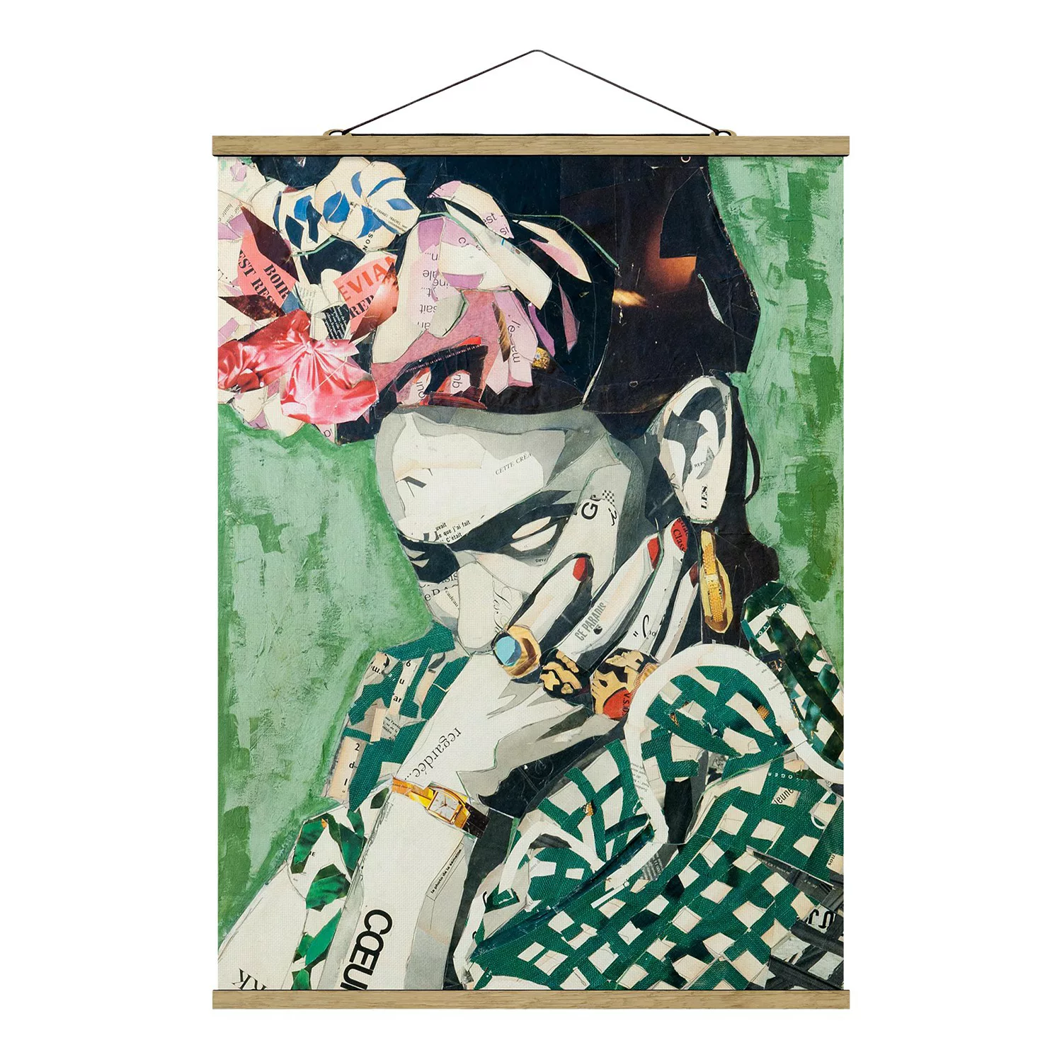 home24 Stoffbild Frida Kahlo Collage No.3 günstig online kaufen