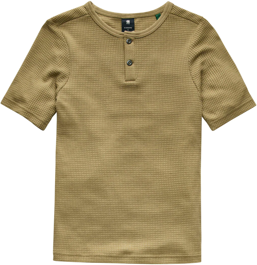 G-Star RAW T-Shirt "T-Shirt Waffle slim granddad", mit Rundhalsausschnitt u günstig online kaufen