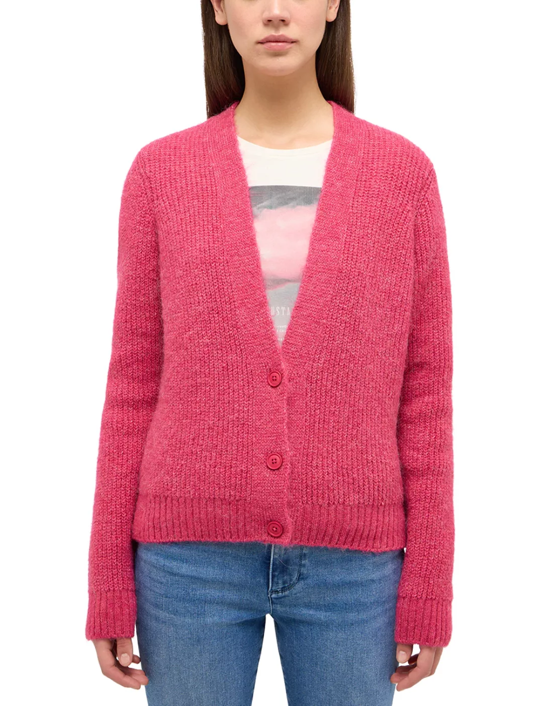 MUSTANG Cardigan "Style Sedalia", mit Knöpfen günstig online kaufen