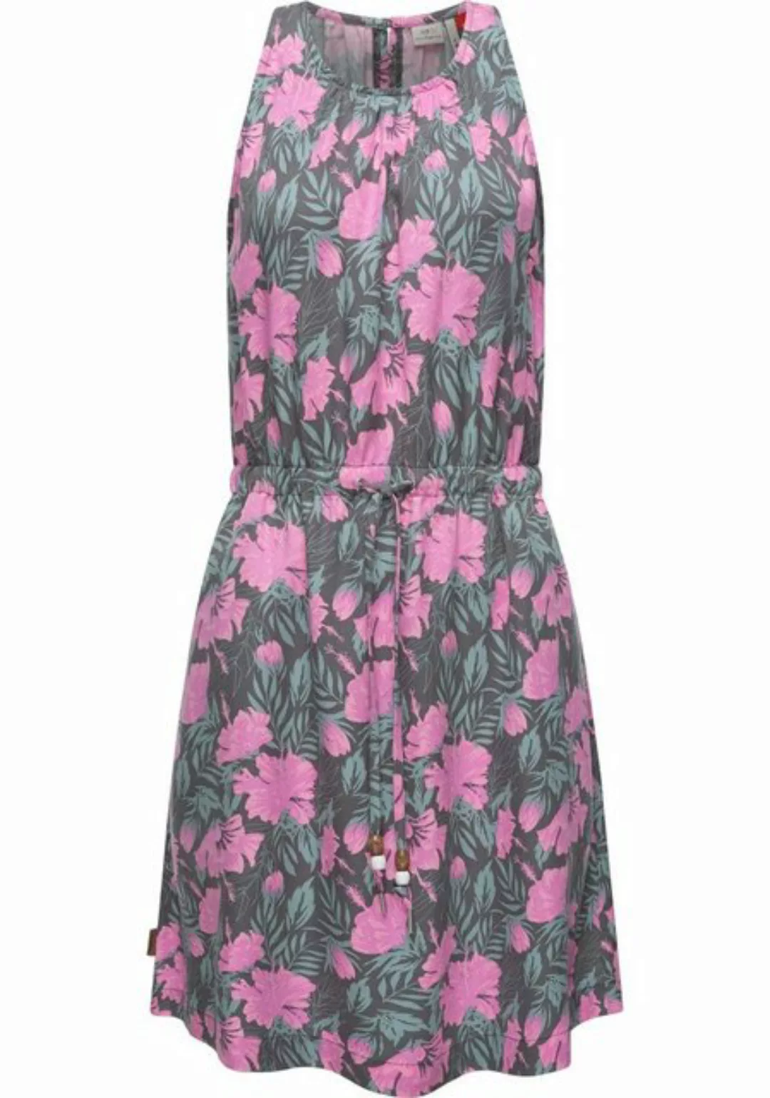 Ragwear A-Linien-Kleid Sanai Print Organic stylisches Sommerkleid mit versp günstig online kaufen