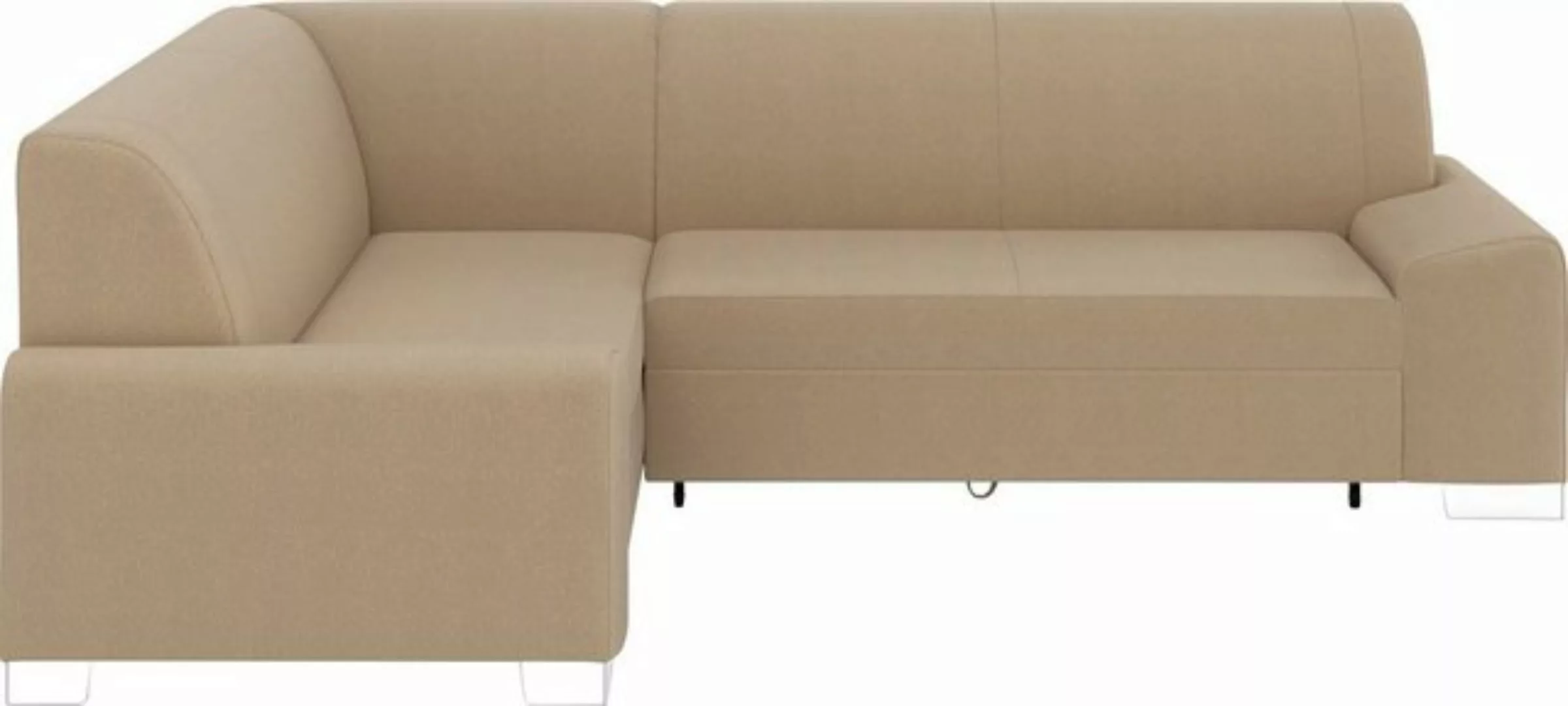 DOMO collection Ecksofa "Anzio L-Form", Wahlweise mit Bettfunktion und Fede günstig online kaufen