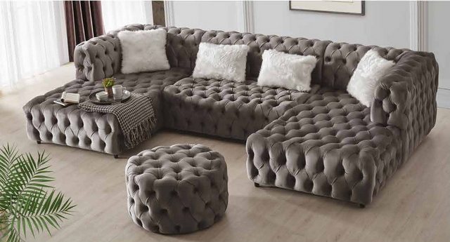 Benedo Chesterfield-Sofa Valentina, ChesterfieldOptik günstig online kaufen