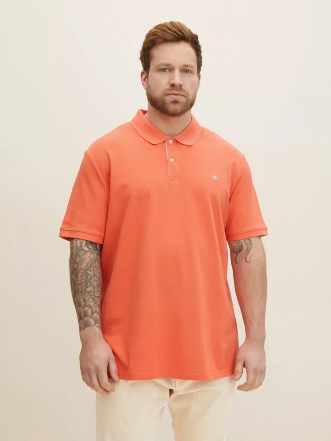 TOM TAILOR PLUS Poloshirt Poloshirt mit Logoprint günstig online kaufen