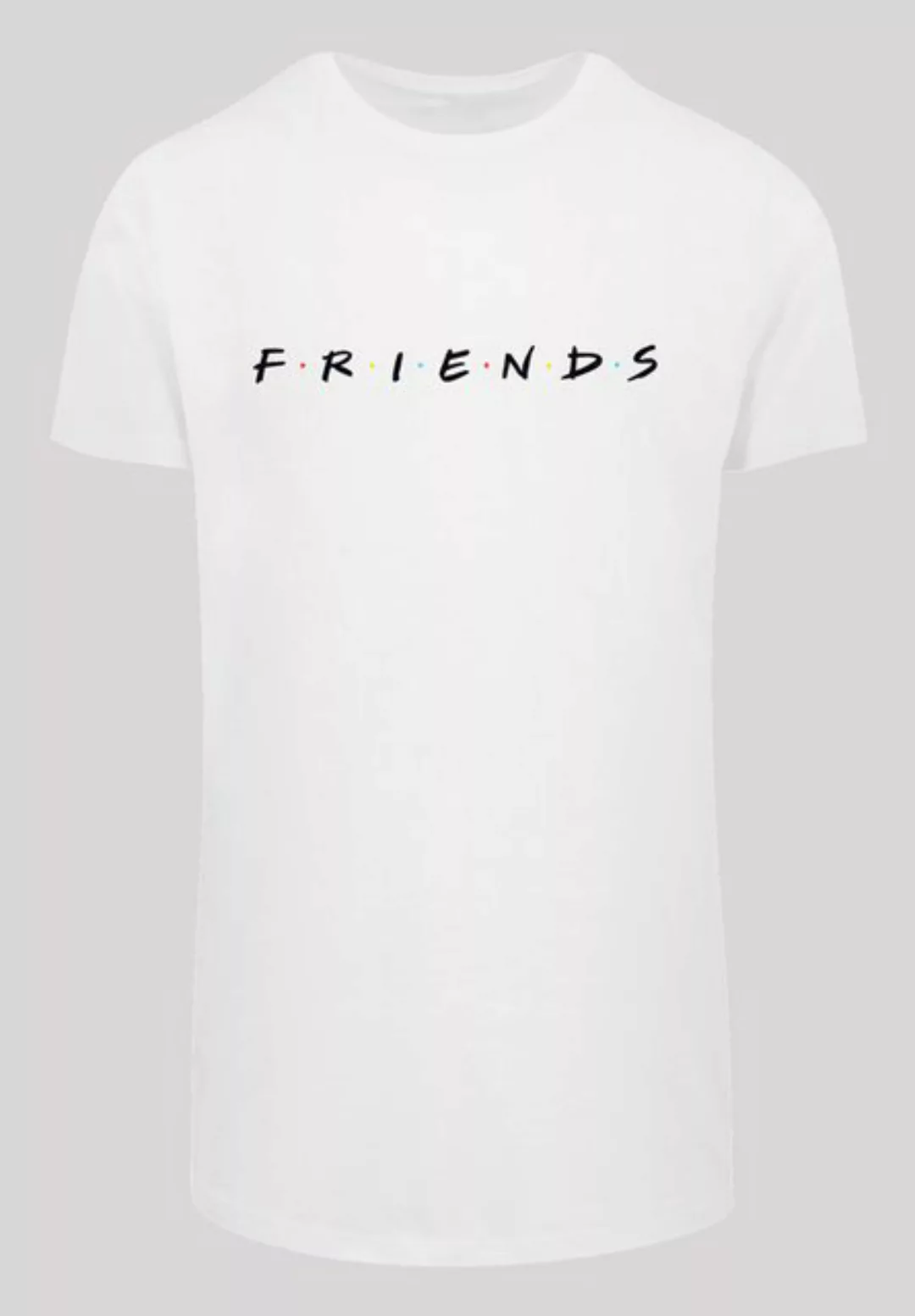 F4NT4STIC Kurzarmshirt F4NT4STIC Herren Friends Text Logo -WHT with Shaped günstig online kaufen